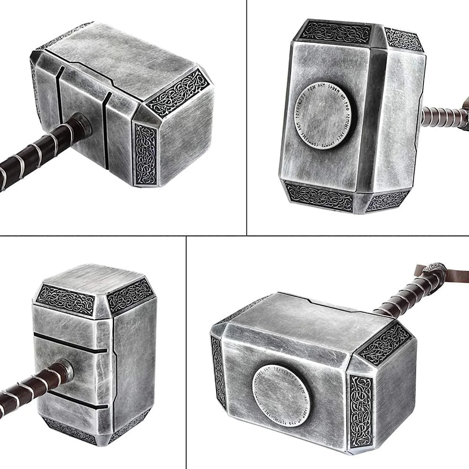 Marvel Resin Thor Hammer 'Mjolnir' 1:1 Replica with Rock Base DAMAGED, image 5