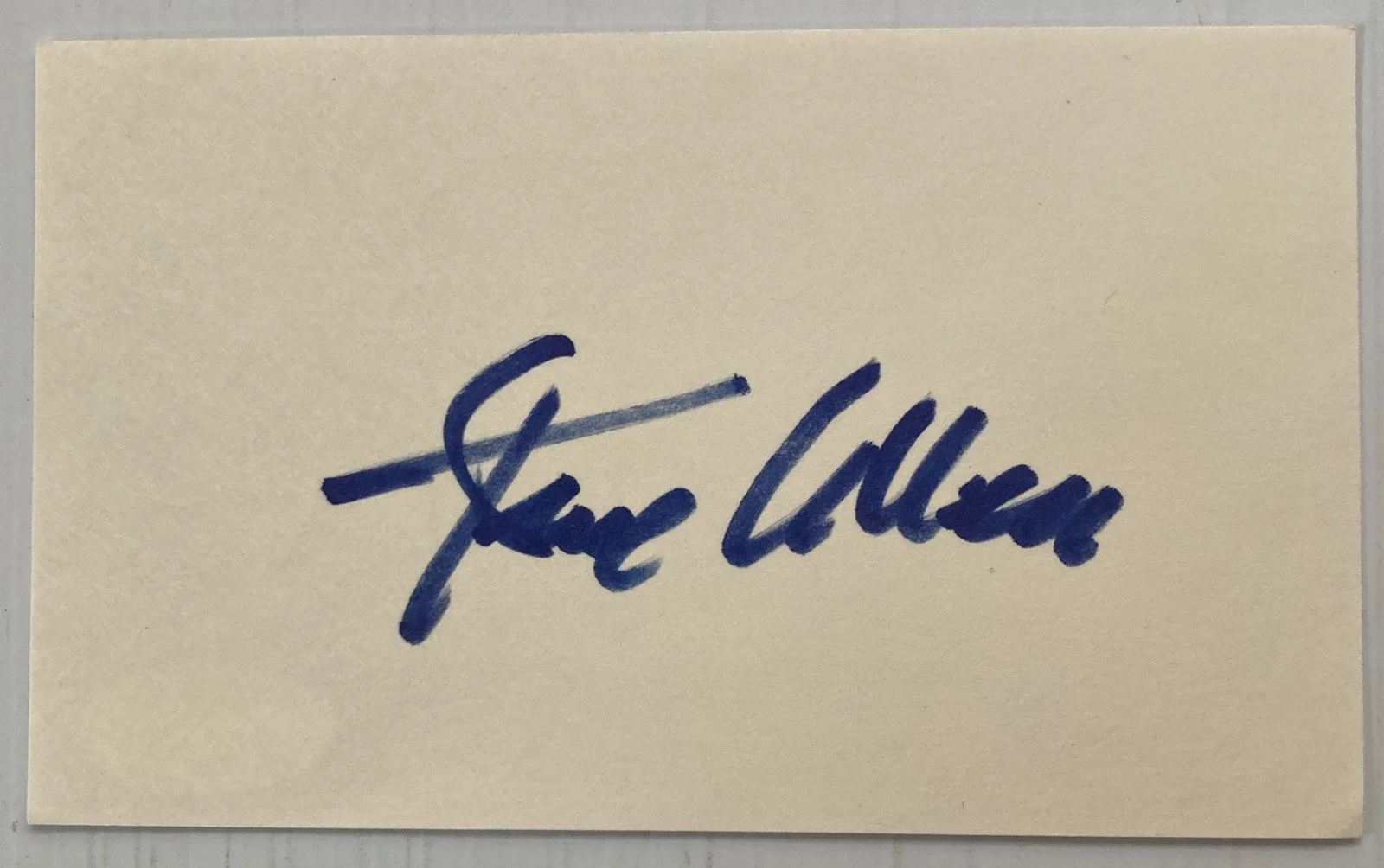 Steve Allen — Tonight Show Host Steve Allen Signed Autograph 3x5 Index Card - JSA - FREE S&H!, image 2
