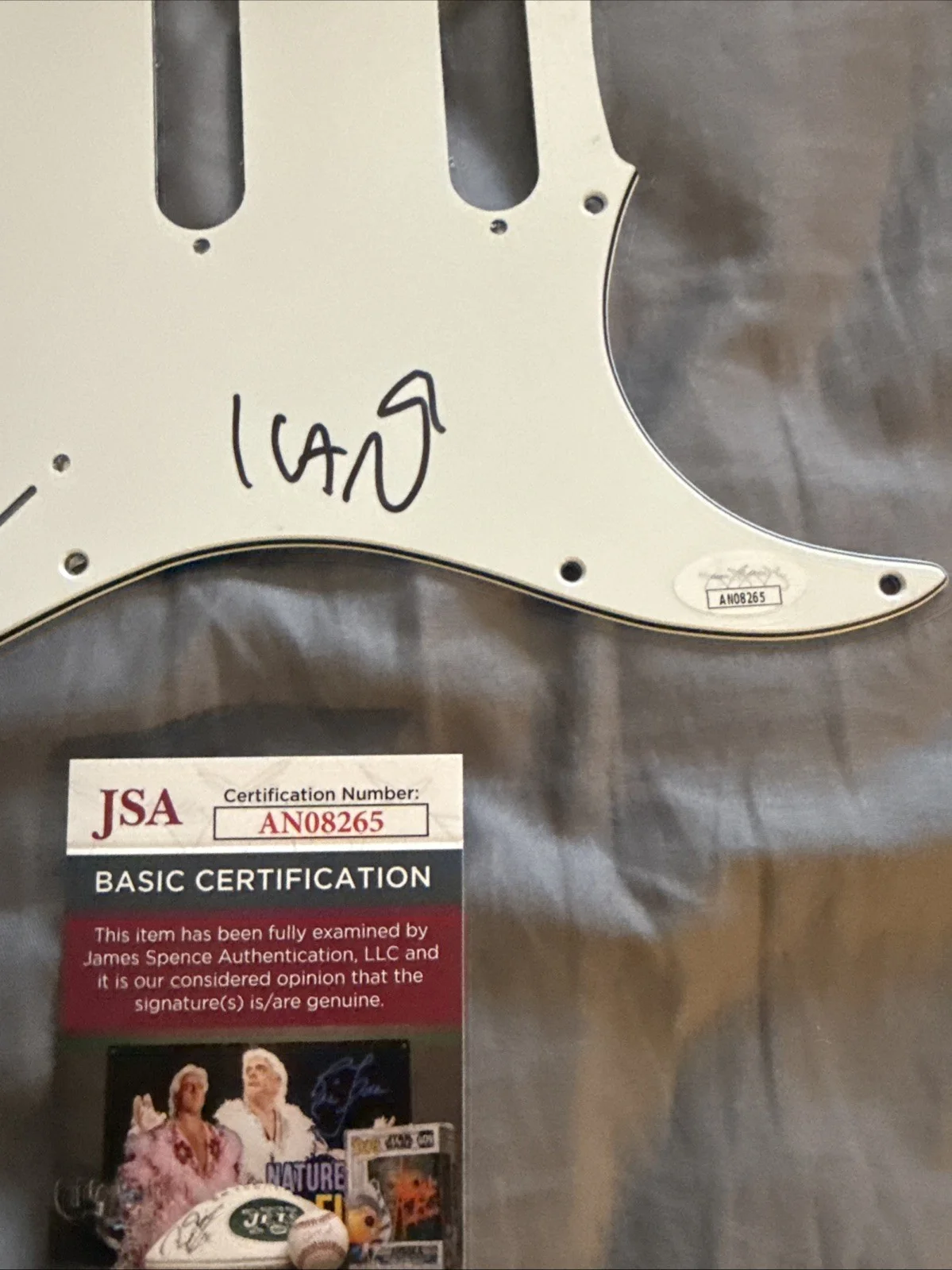 Men Without Hats Ivan Doroschuk JSA Signed Autographed Pickguard Safety dance, image 2