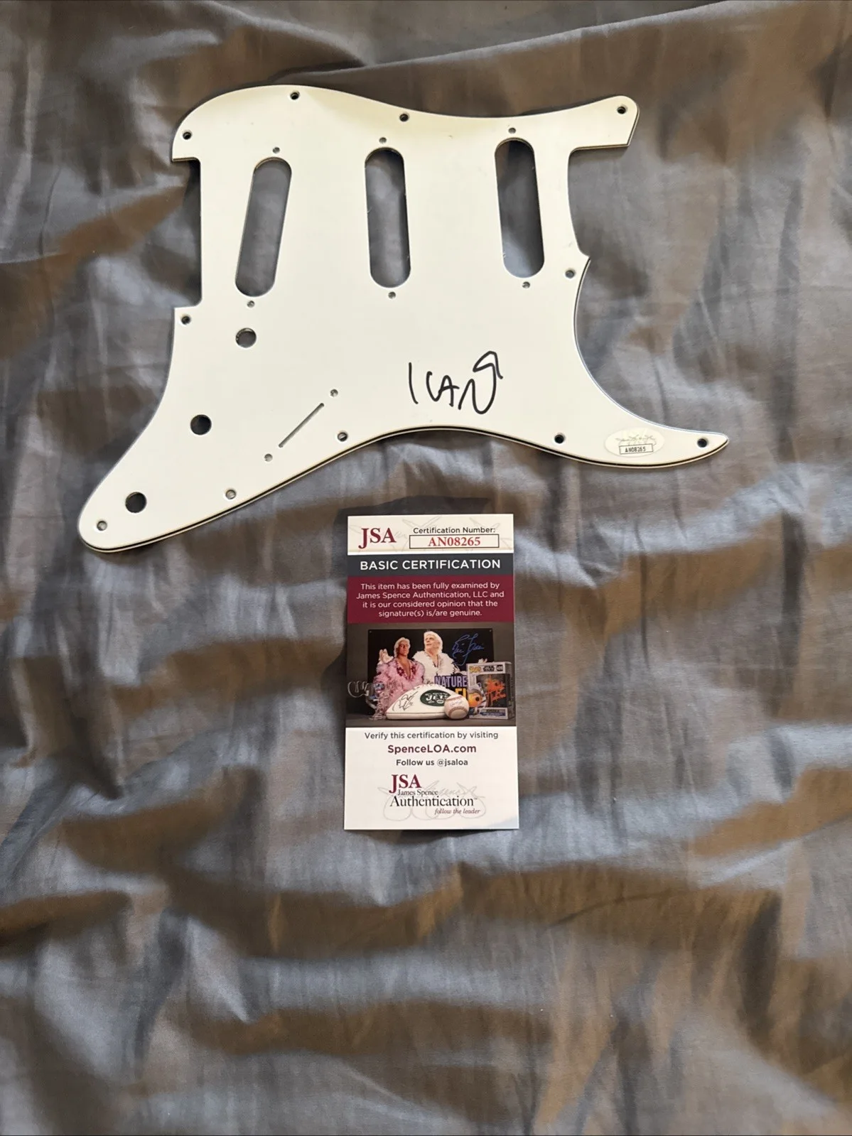Men Without Hats Ivan Doroschuk JSA Signed Autographed Pickguard Safety dance, image 4