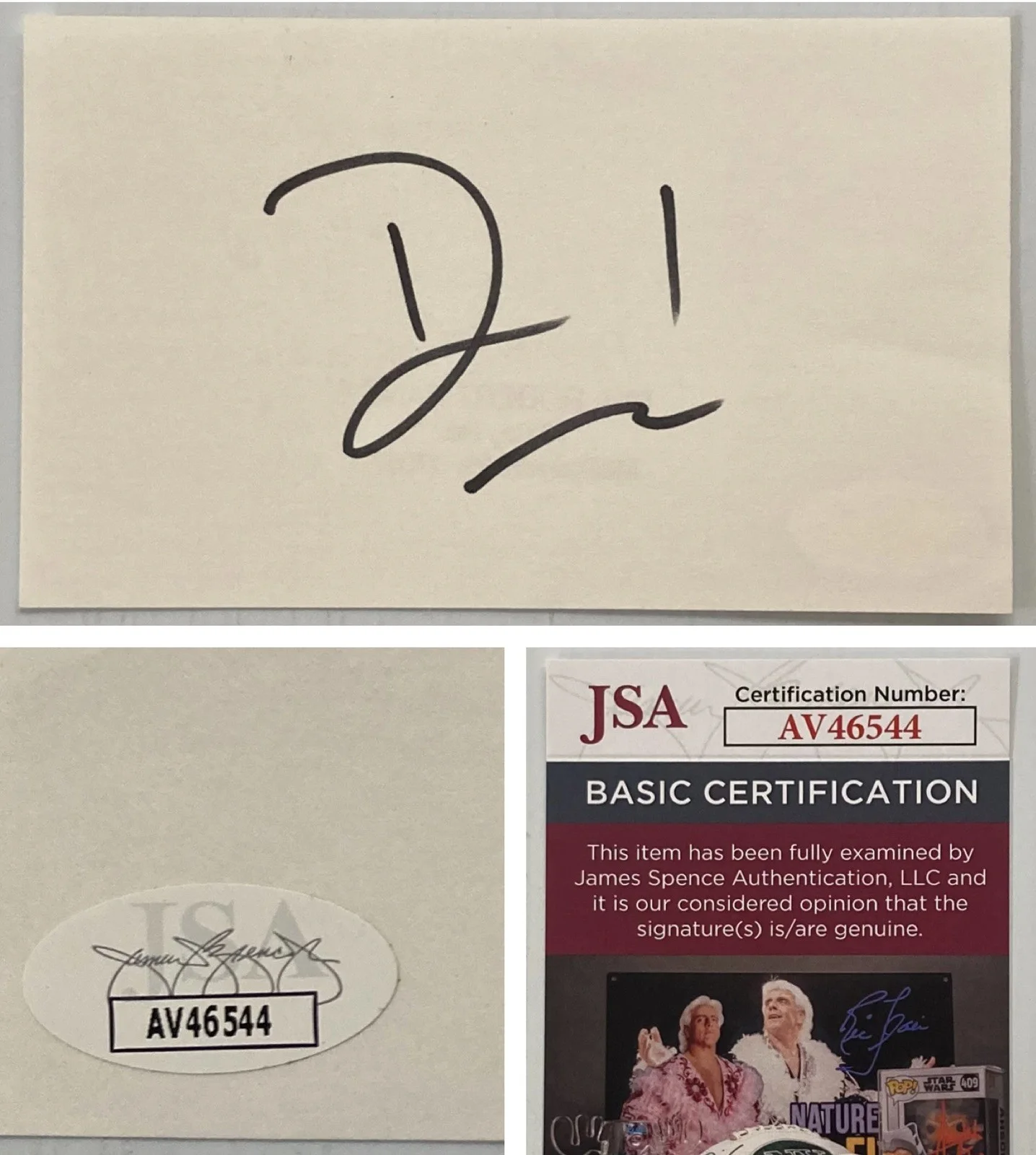 David Caruso — CSI Miami David Caruso Signed Autograph 3x5 Index Card - JSA Cert - FREE S&H!