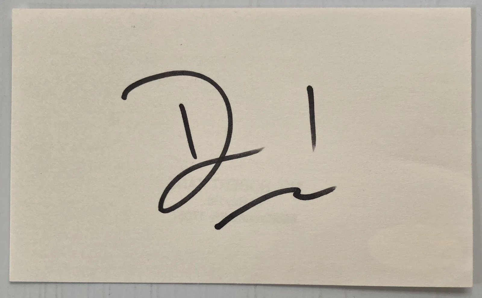 David Caruso — CSI Miami David Caruso Signed Autograph 3x5 Index Card - JSA Cert - FREE S&H!, изображение 2