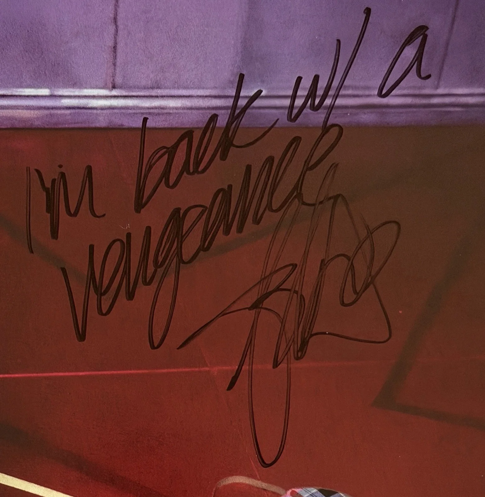 Ashnikko SIGNED & LYRICS Smoochies White Vinyl LP Beckett BAS COA Autograph, изображение 3