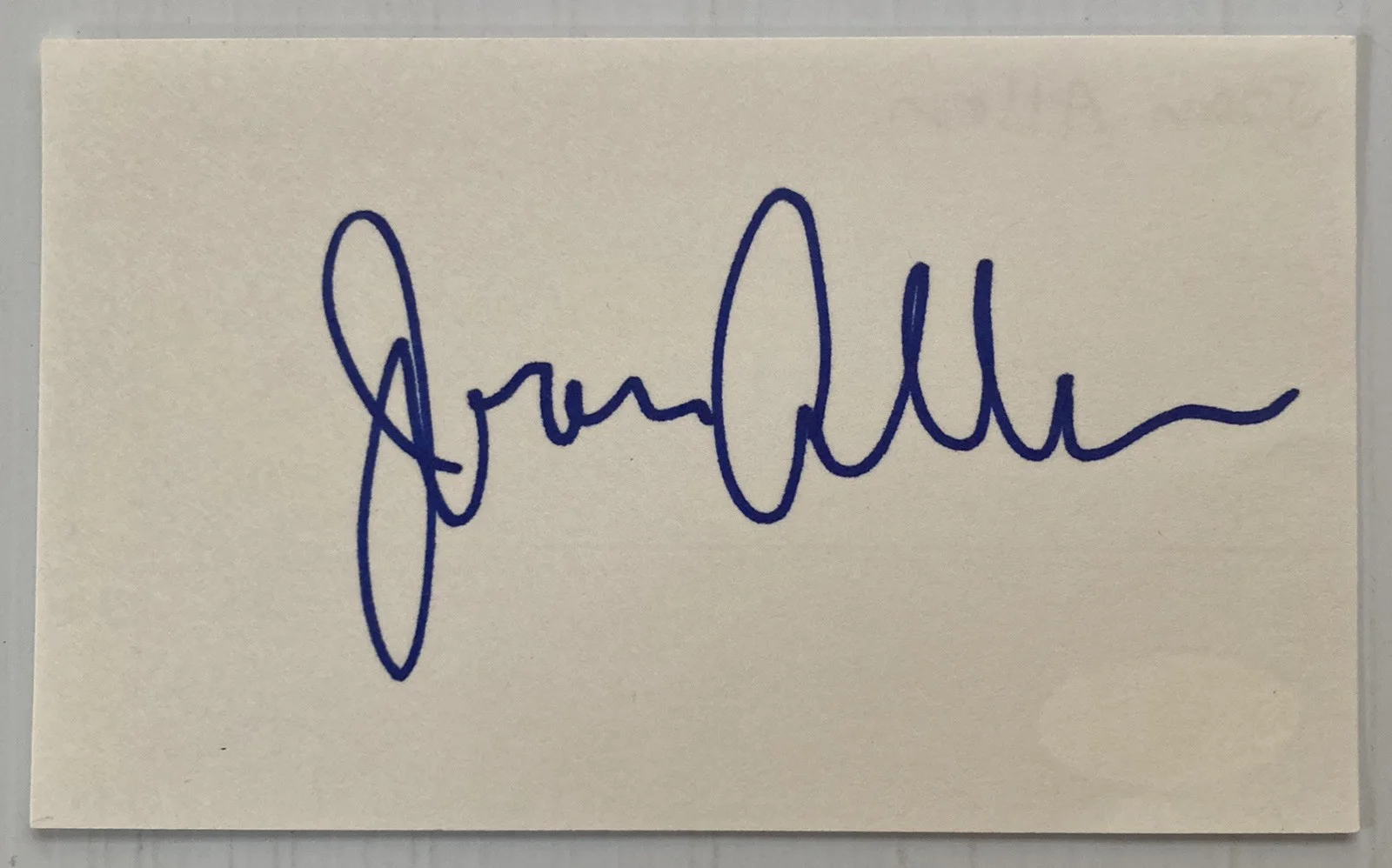 Joan Allen — Nixon Bourne Joan Allen Signed Autograph 3x5 Index Card - JSA Cert - FREE S&H!, изображение 2