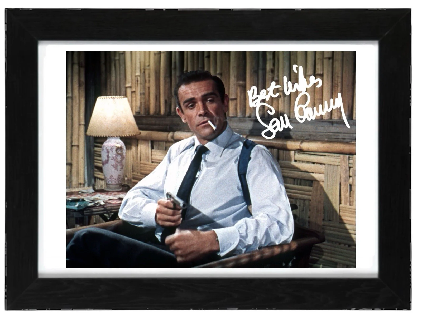 Sean Connery Signed Autograph PHOTO Pre Print 6x4/A4/ Framed James Bond, изображение 2