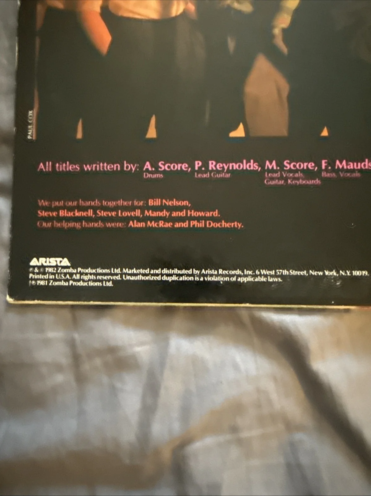 Mike Score SIGNED Vinyl LP Record autographed JSA COA Flock Of Seagulls I Ran, изображение 5