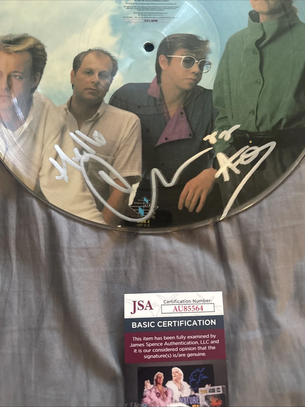 Mike Score SIGNED Vinyl LP Record Picture Disc JSA COA Flock Of Seagulls I Ran, image 2