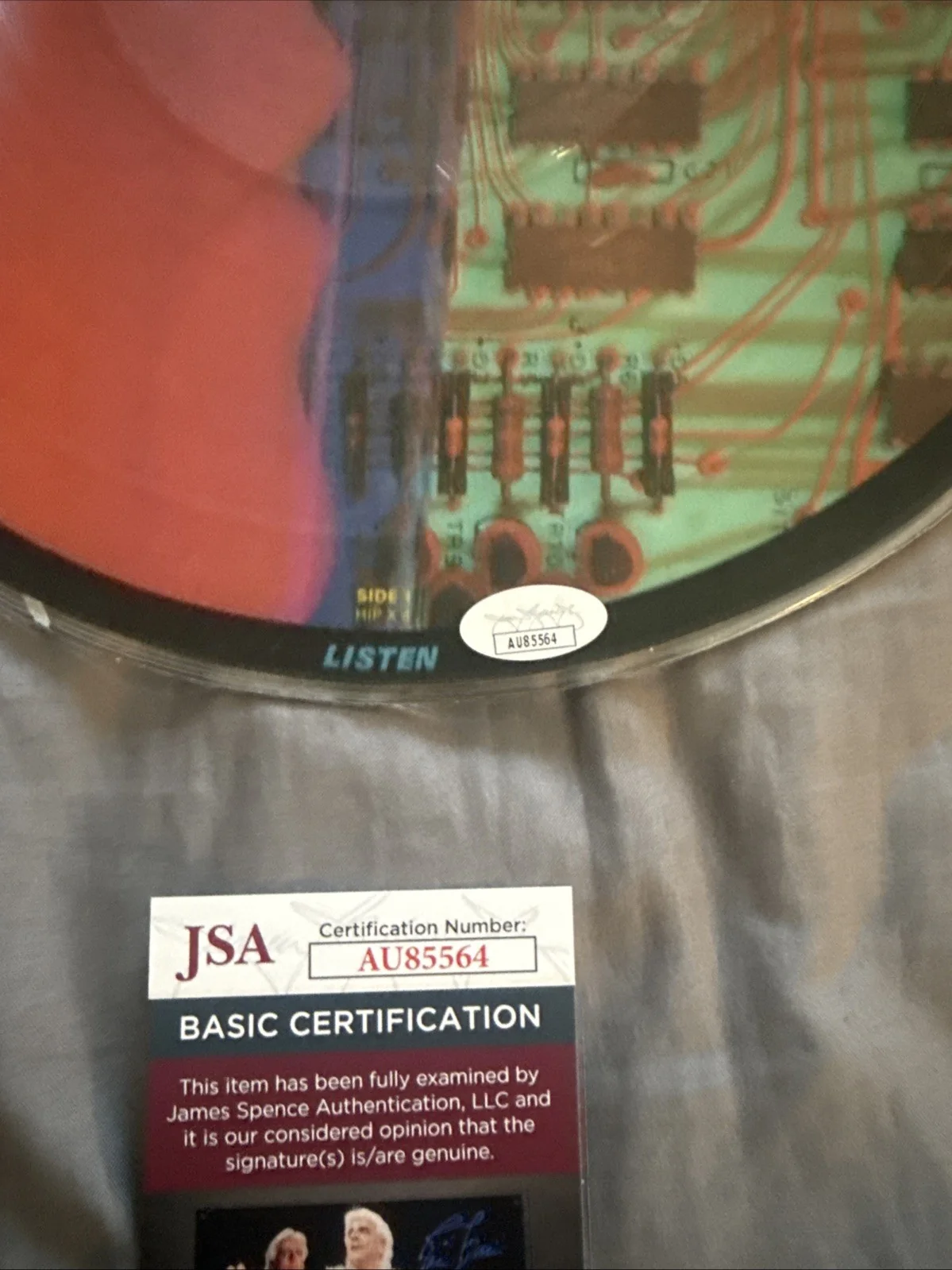 Mike Score SIGNED Vinyl LP Record Picture Disc JSA COA Flock Of Seagulls I Ran, image 4