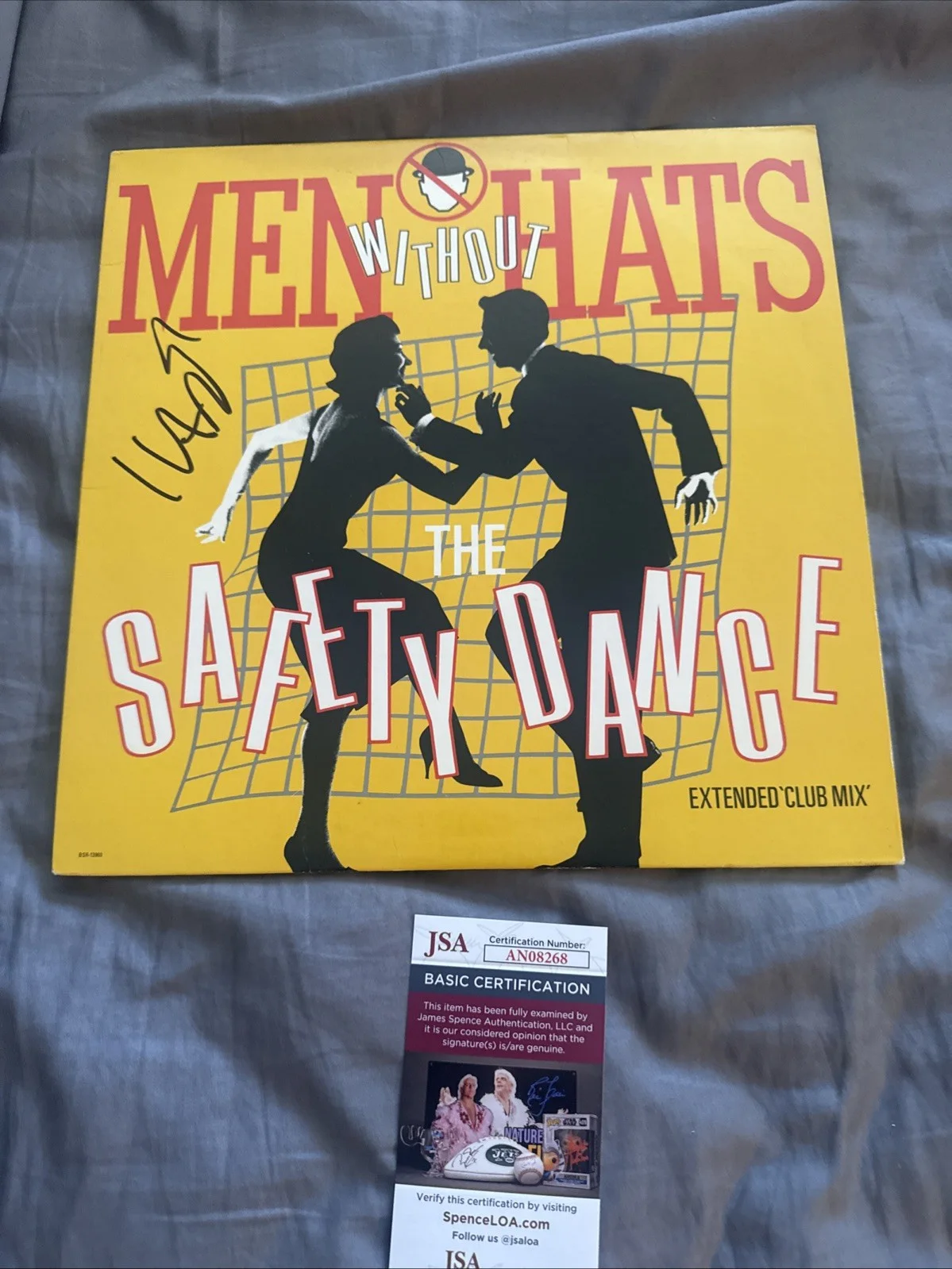 Men Without Hats Ivan Doroschuk JSA Signed Autographed Album Record Safety dance, image 2