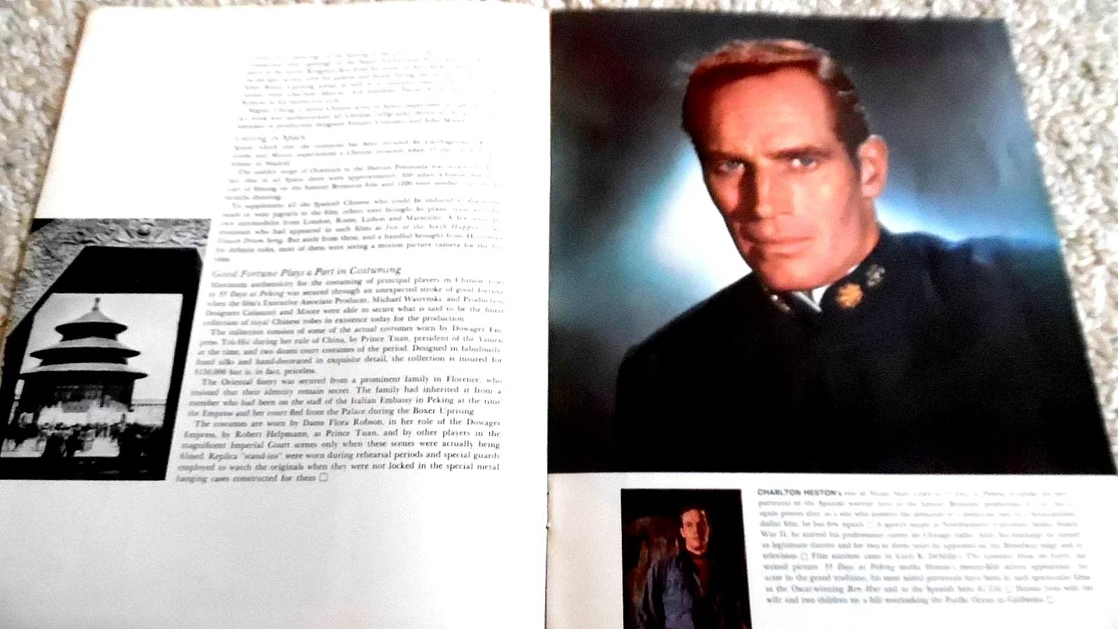 55 DAYS AT PEKING (1963) CINEMA FILM MOVIE SOUVENIR BROCHURE, изображение 2