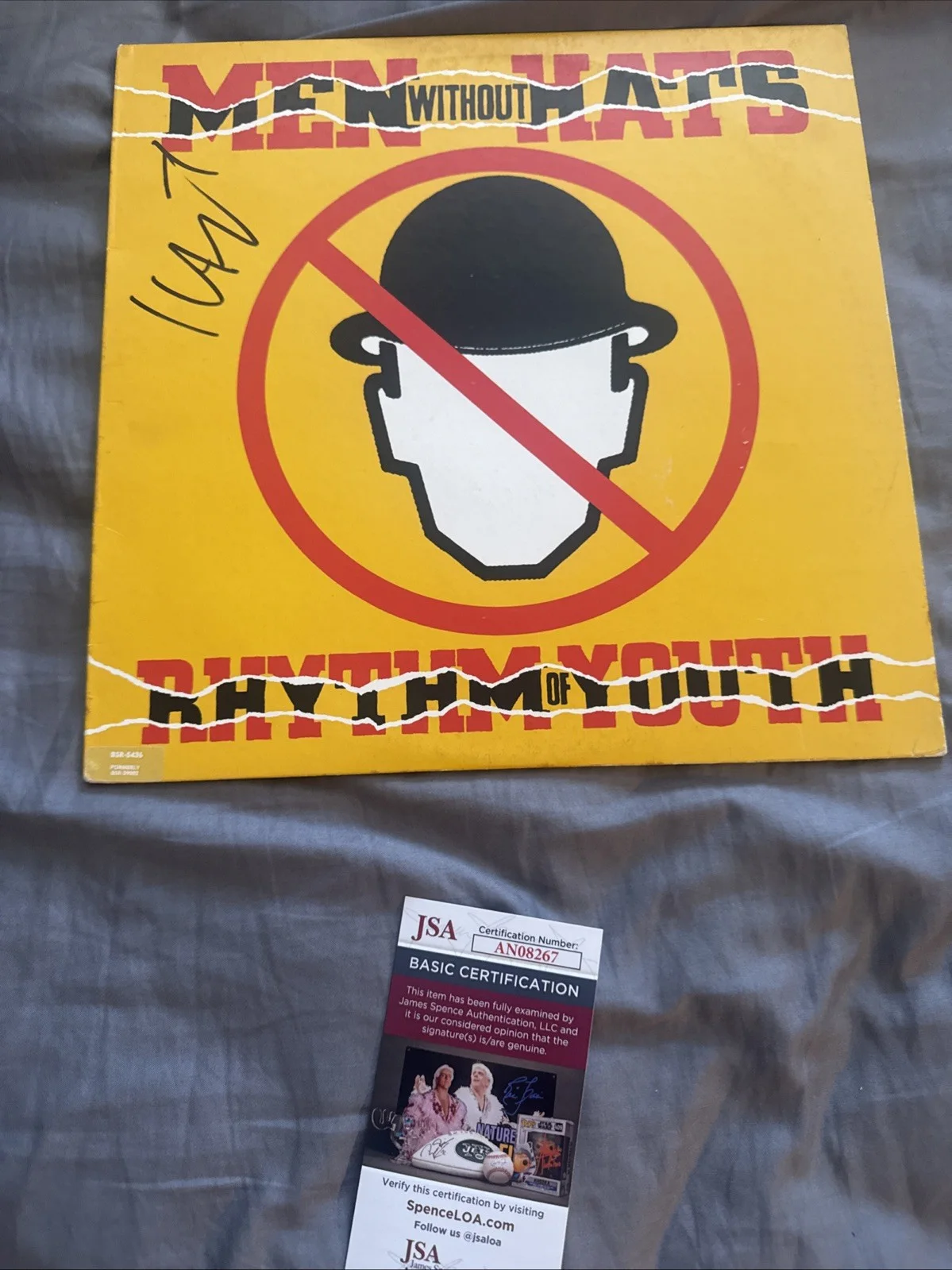 Men Without Hats Ivan Doroschuk JSA Signed Autographed Album Record vinyl, изображение 2