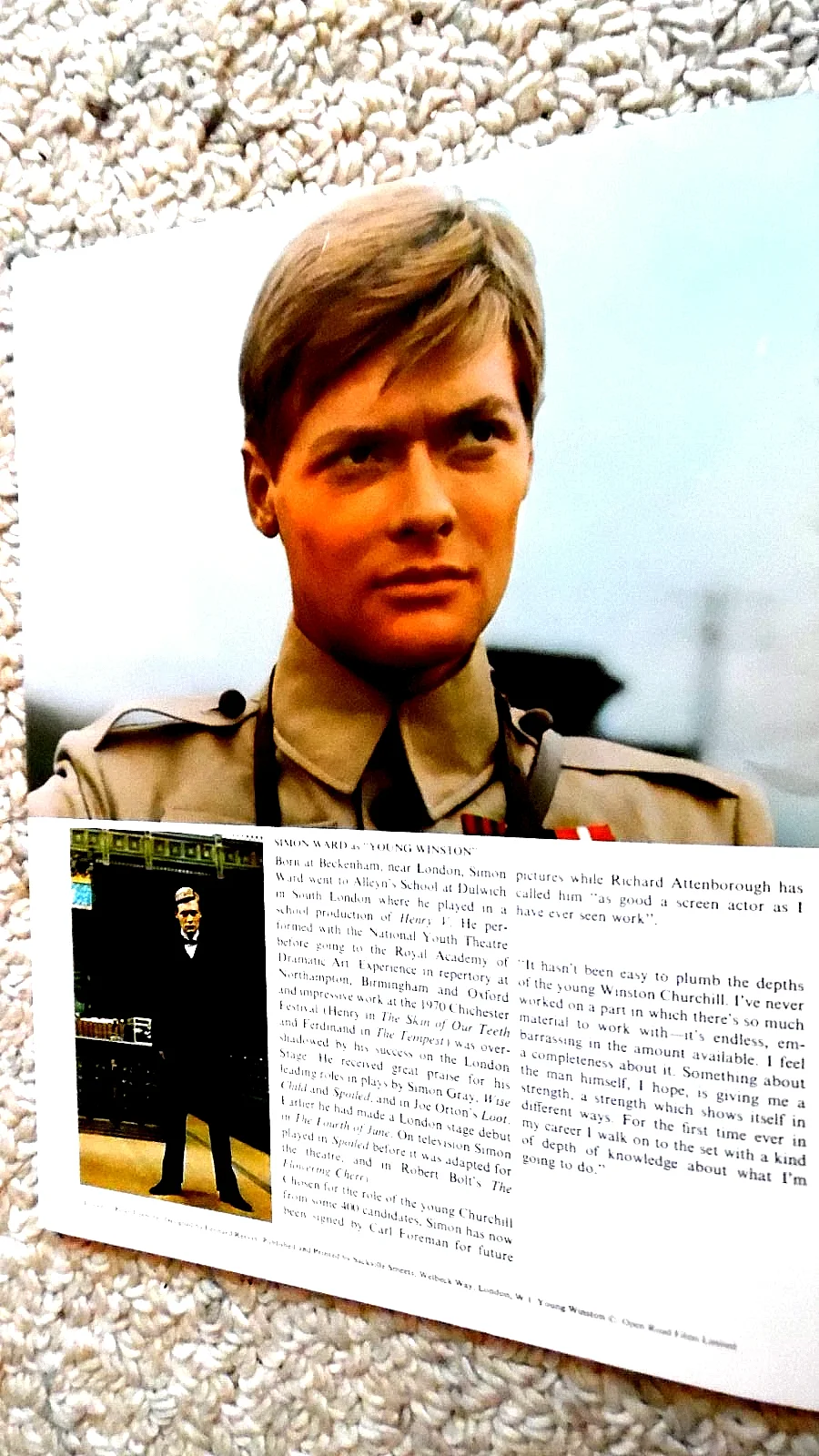 YOUNG WINSTON (1972) CINEMA FILM MOVIE SOUVENIR BROCHURE, изображение 3