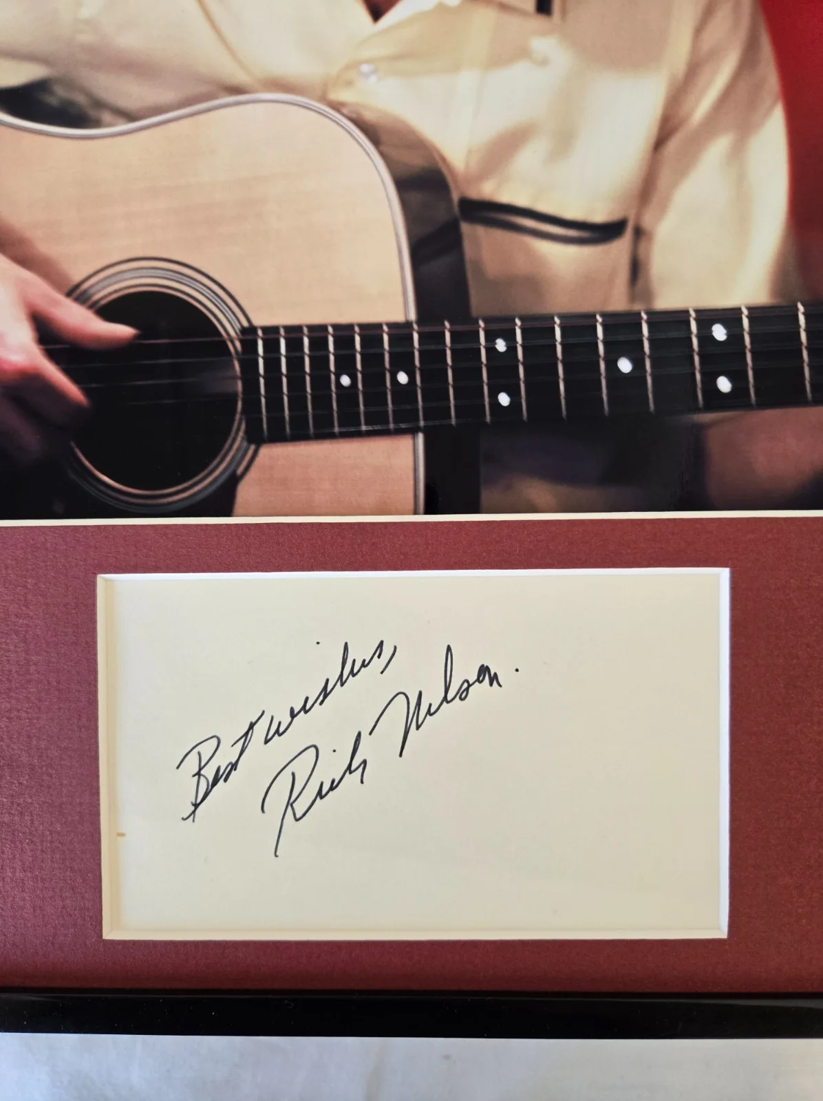 Rick Nelson Signed Photo Framed 11x14 Display Ricky, image 2