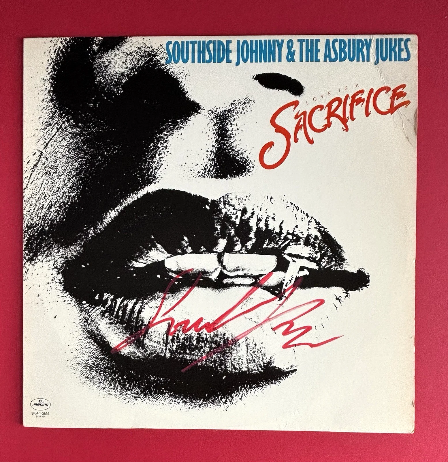 SOUTHSIDE JOHNNY Signed SACRIFICE Vinyl Record Album PSA DNA COA Springsteen, изображение 2