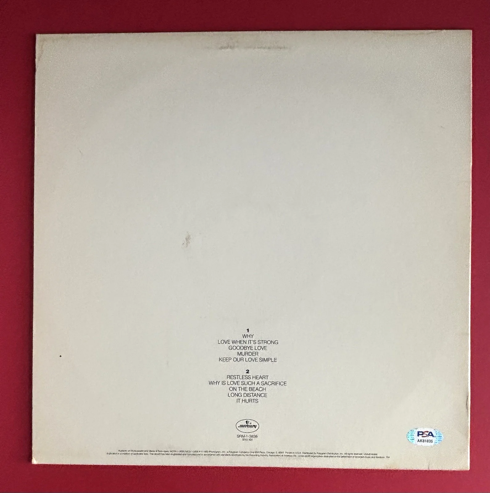 SOUTHSIDE JOHNNY Signed SACRIFICE Vinyl Record Album PSA DNA COA Springsteen, image 4