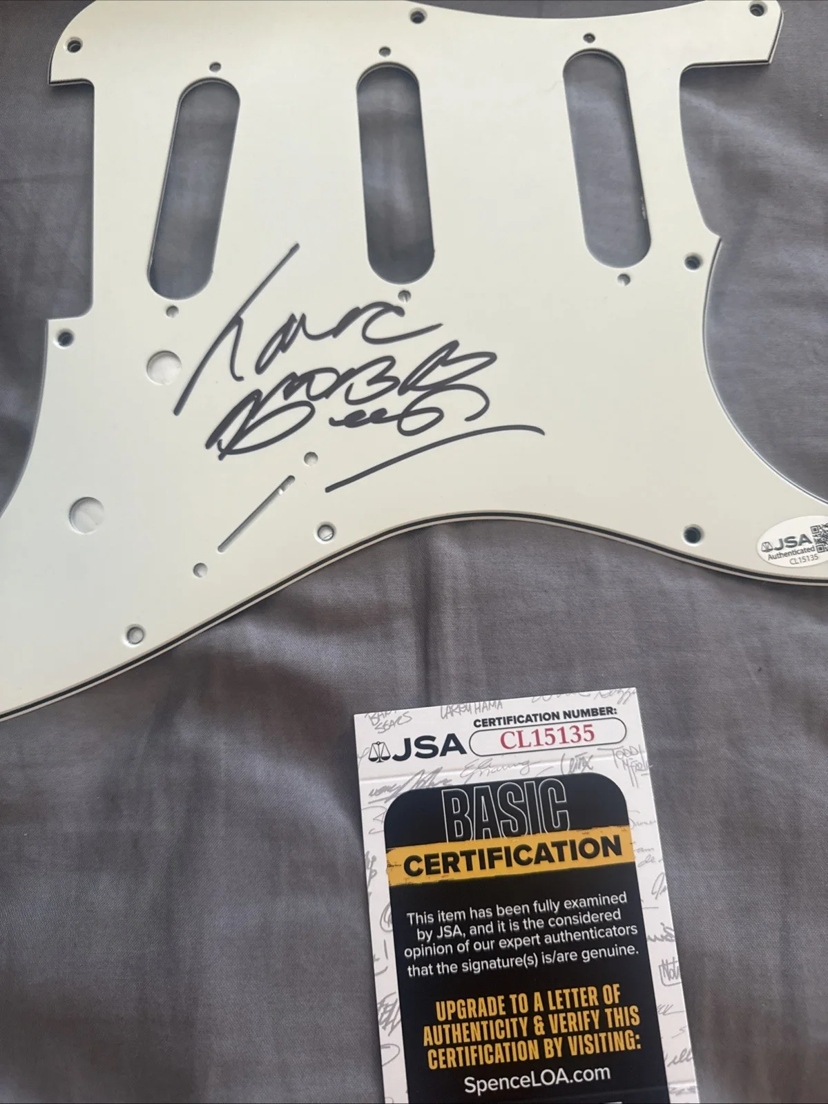 Mobb Deep Havoc autographed signed Pickguard Jsa Cert Rap, image 2