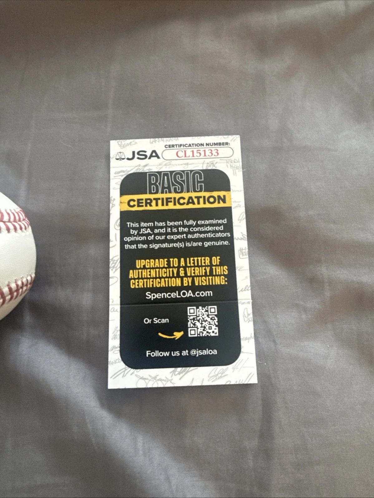 3rd Bass MC Serch rapper signed autographed ROMLB baseball Jsa Certified, image 2