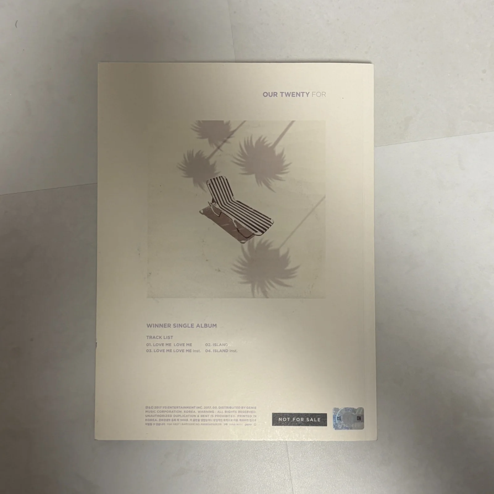 WINNER Our Twenty For Promo Signed album CD Full Set Photocard, изображение 2