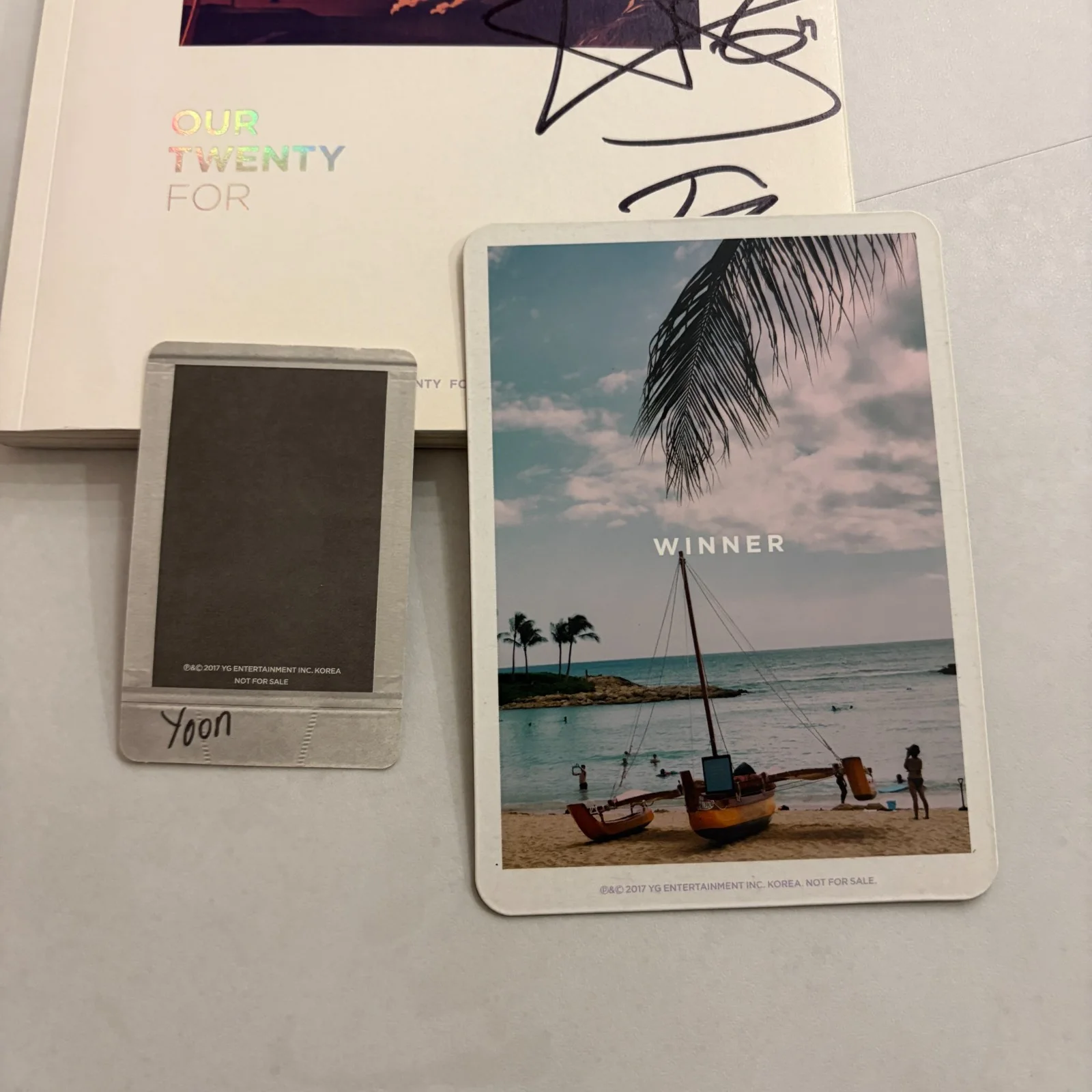 WINNER Our Twenty For Promo Signed album CD Full Set Photocard, изображение 4