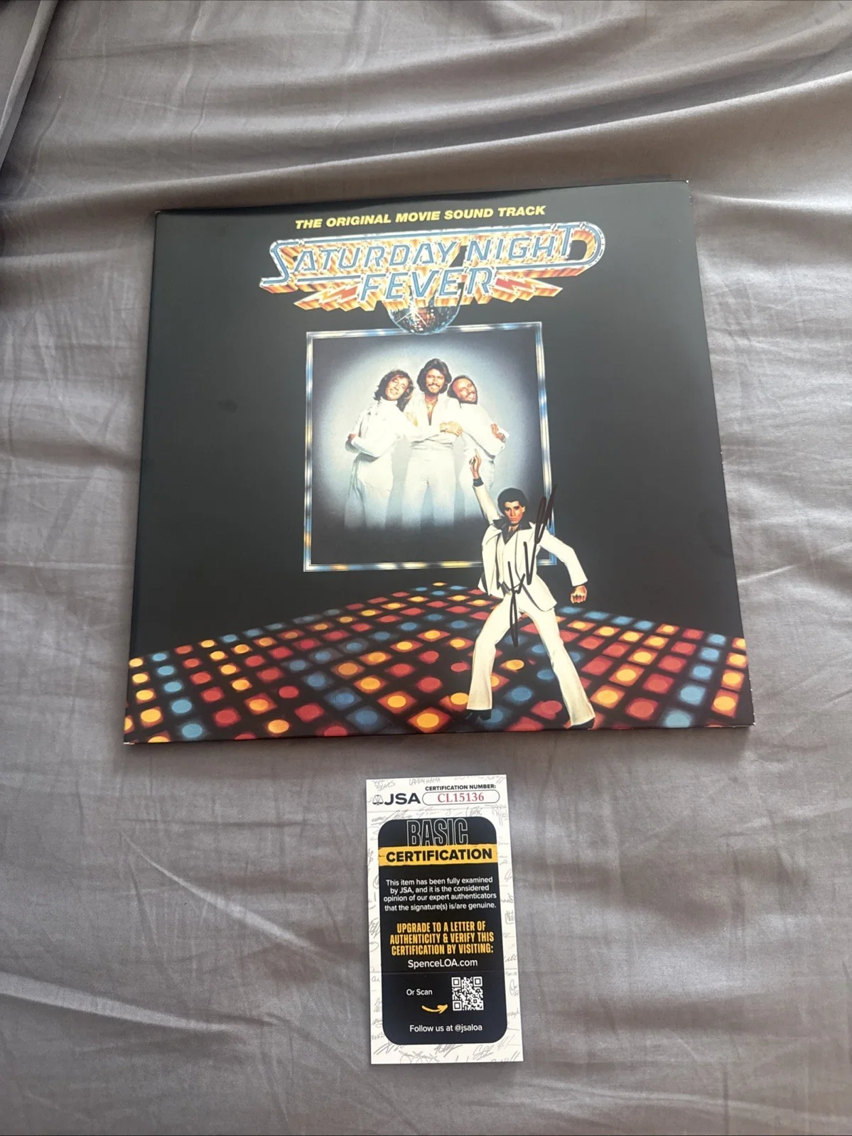 JOHN TRAVOLTA SIGNED Autographed SATURDAY NIGHT FEVER AUTOGRAPH BEE GEES JSA, изображение 3