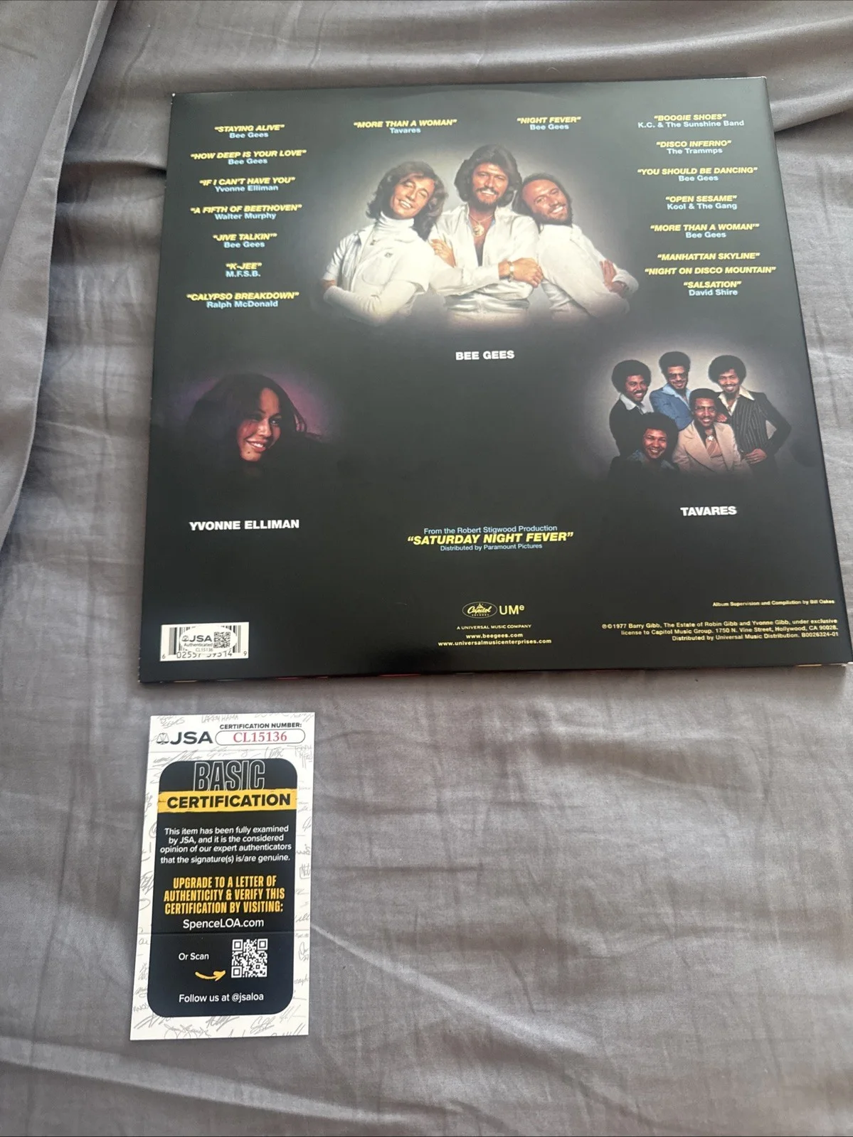 JOHN TRAVOLTA SIGNED Autographed SATURDAY NIGHT FEVER AUTOGRAPH BEE GEES JSA, изображение 5