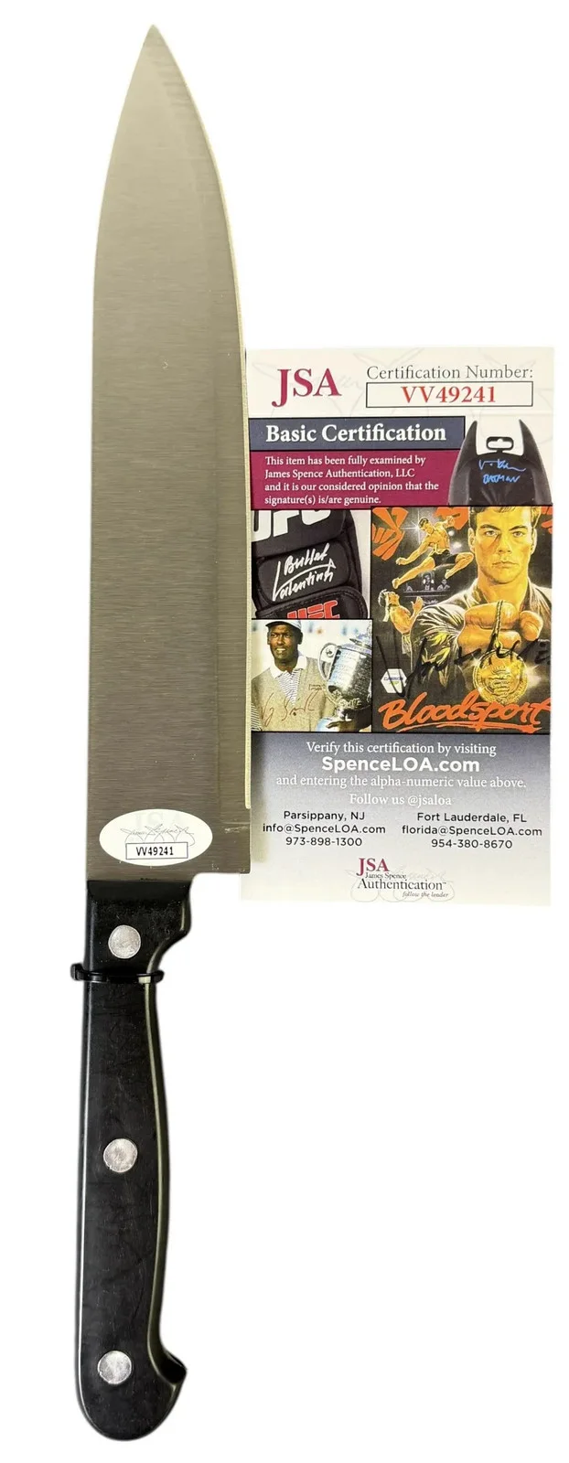 Lee Waddell — Lee Waddell signed Real Knife Ghostface Scream JSA Authentication, image 2