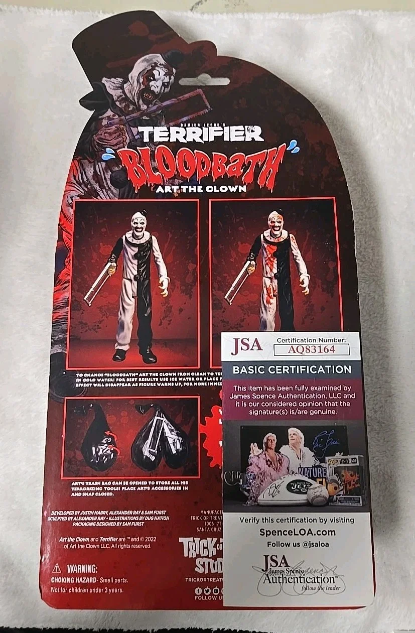 David Howard Thornton — DAVID HOWARD THORNTON Signed Clamshell Figure Art the Clown TERRIFIER JSA COA, изображение 2