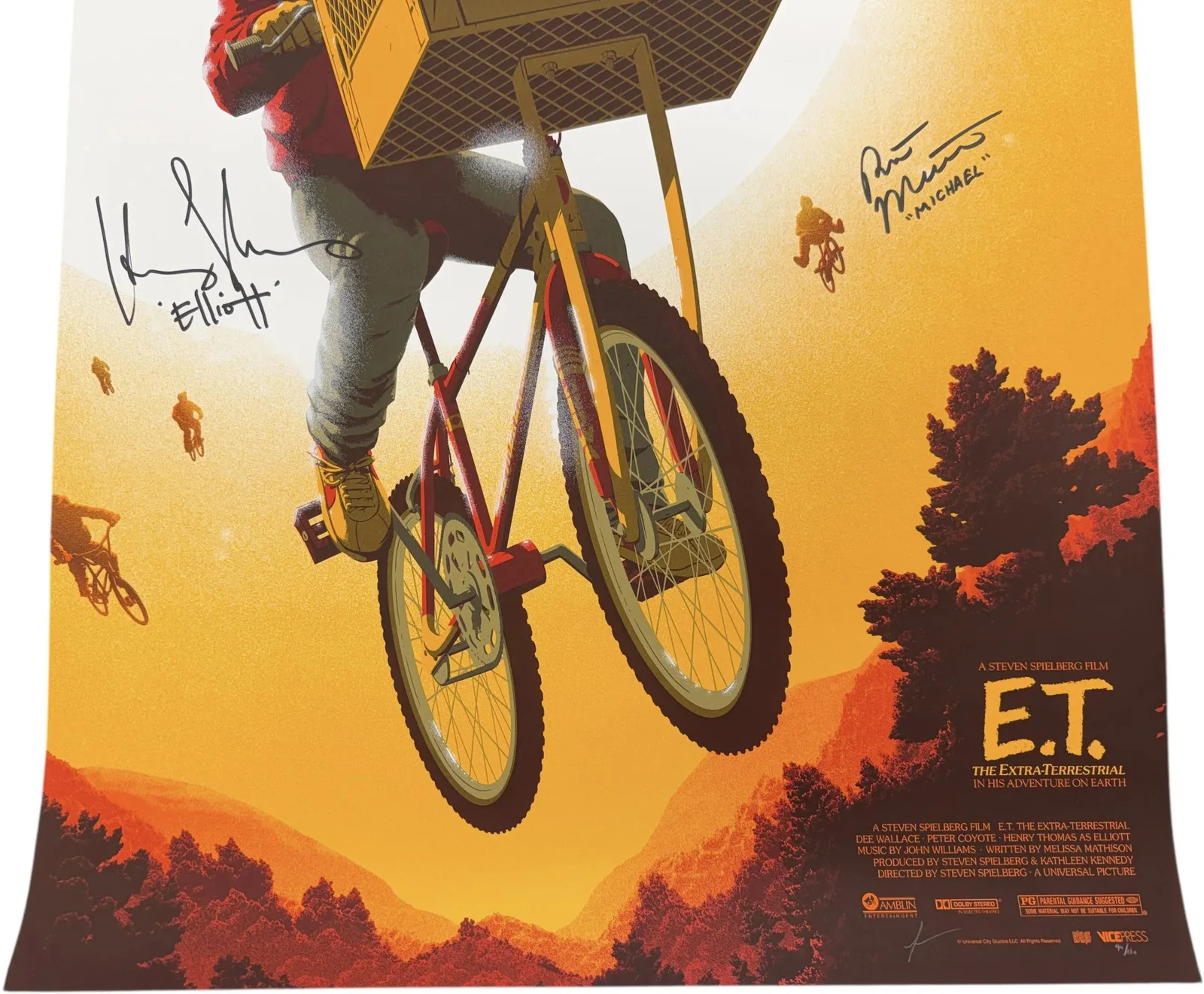 Henry Thomas, Dee Wallace, Robert MacNaughton, & Matthew JSA Authentication, изображение 3