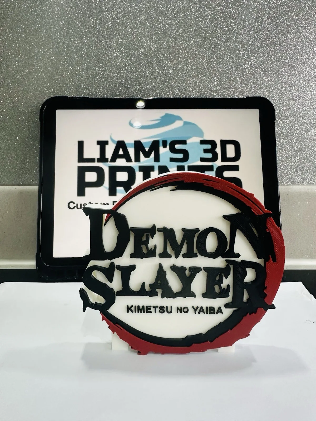 Decorative Demon Slayer Self Standing logo Sign Display Anime. Kimetsu No Yaiba, image 2