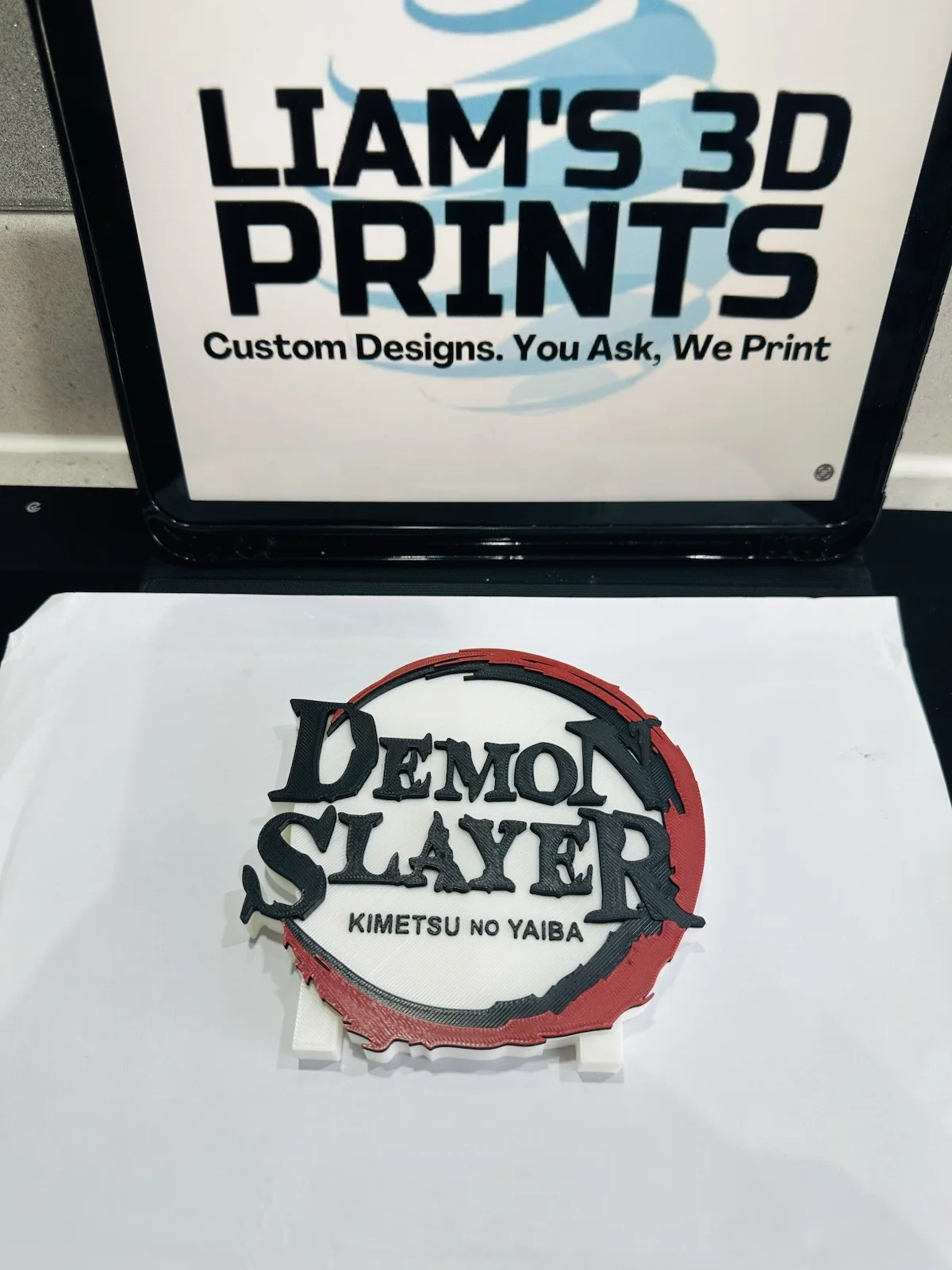 Decorative Demon Slayer Self Standing logo Sign Display Anime. Kimetsu No Yaiba, image 3