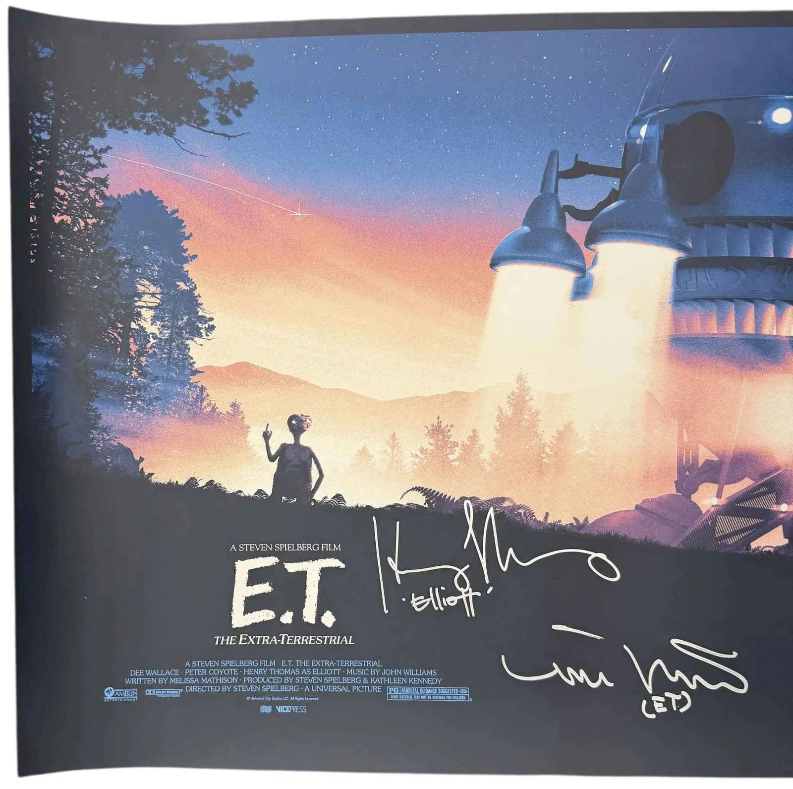 Henry Thomas, Dee Wallace, Robert MacNaughton, & Matthew JSA Authentication, image 2