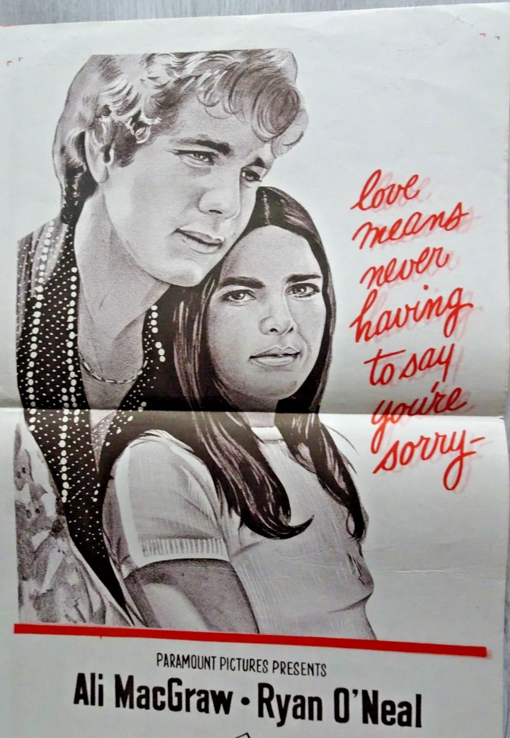 Love Story Poster Australian Daybill Ali MacGraw Ryan O'Neal, image 2