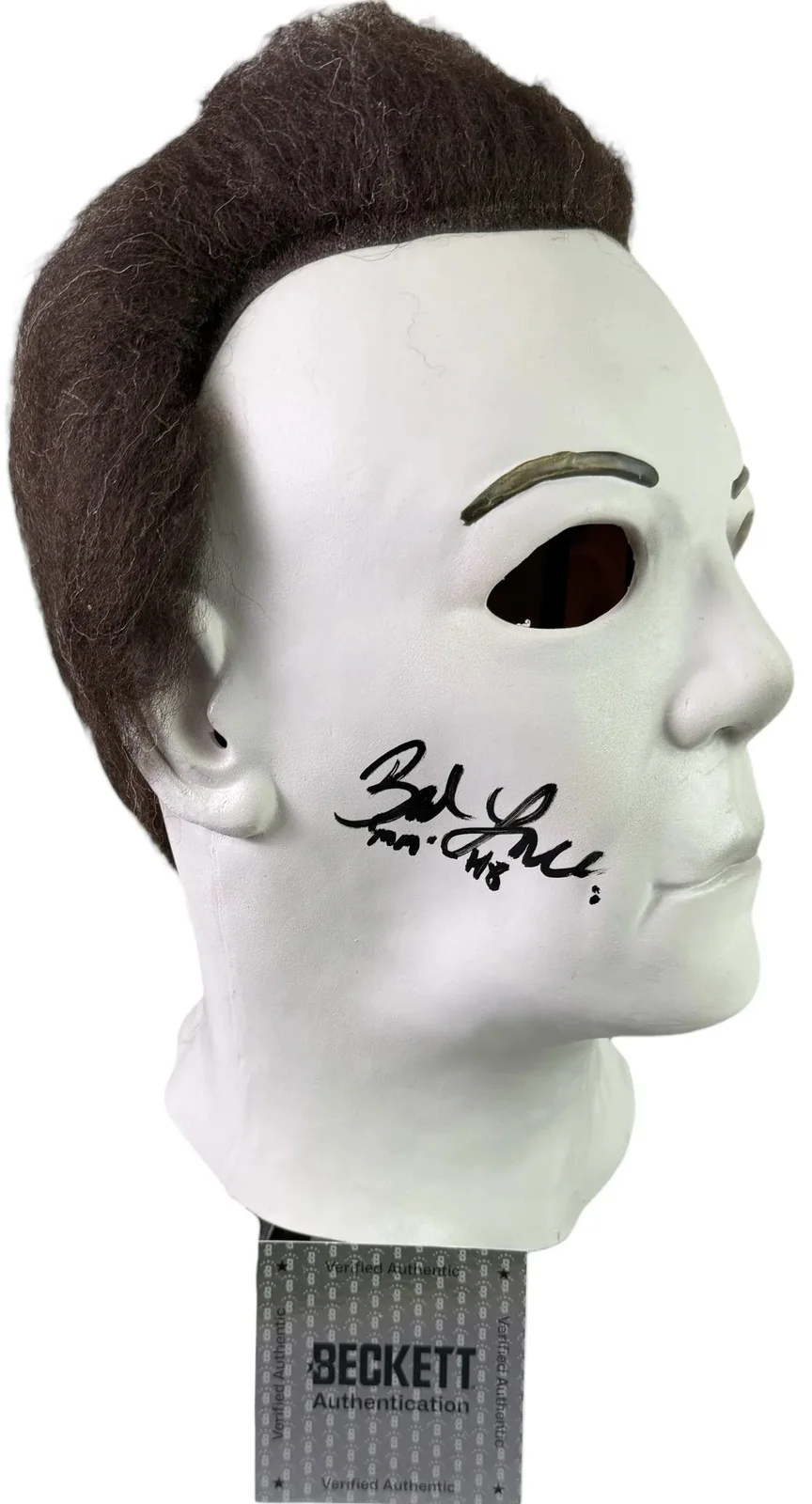 Brad Loree — Brad Loree signed Michael Myers Mask Halloween Resurrection 8 Beckett