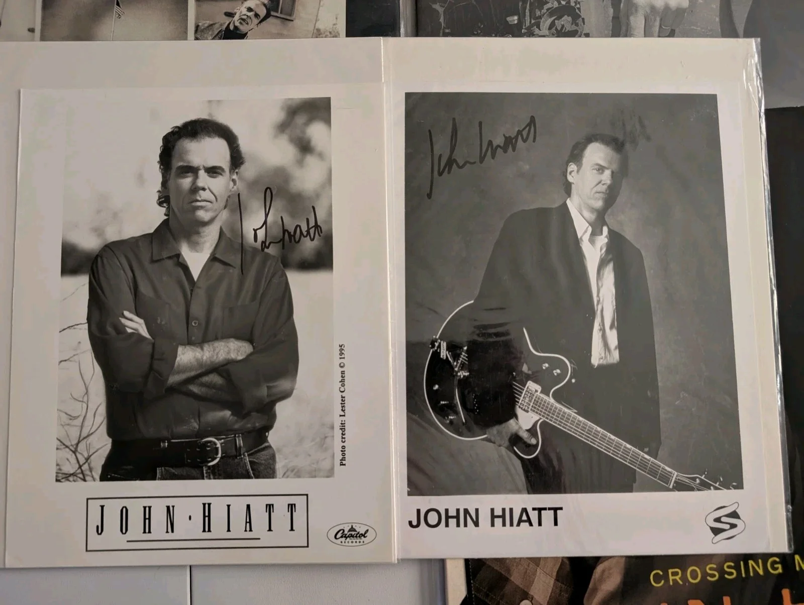 John Hiatt Signed lot of 15 Lp Vinyl Record Album 12x12 flat promo 8x10 photo, изображение 5