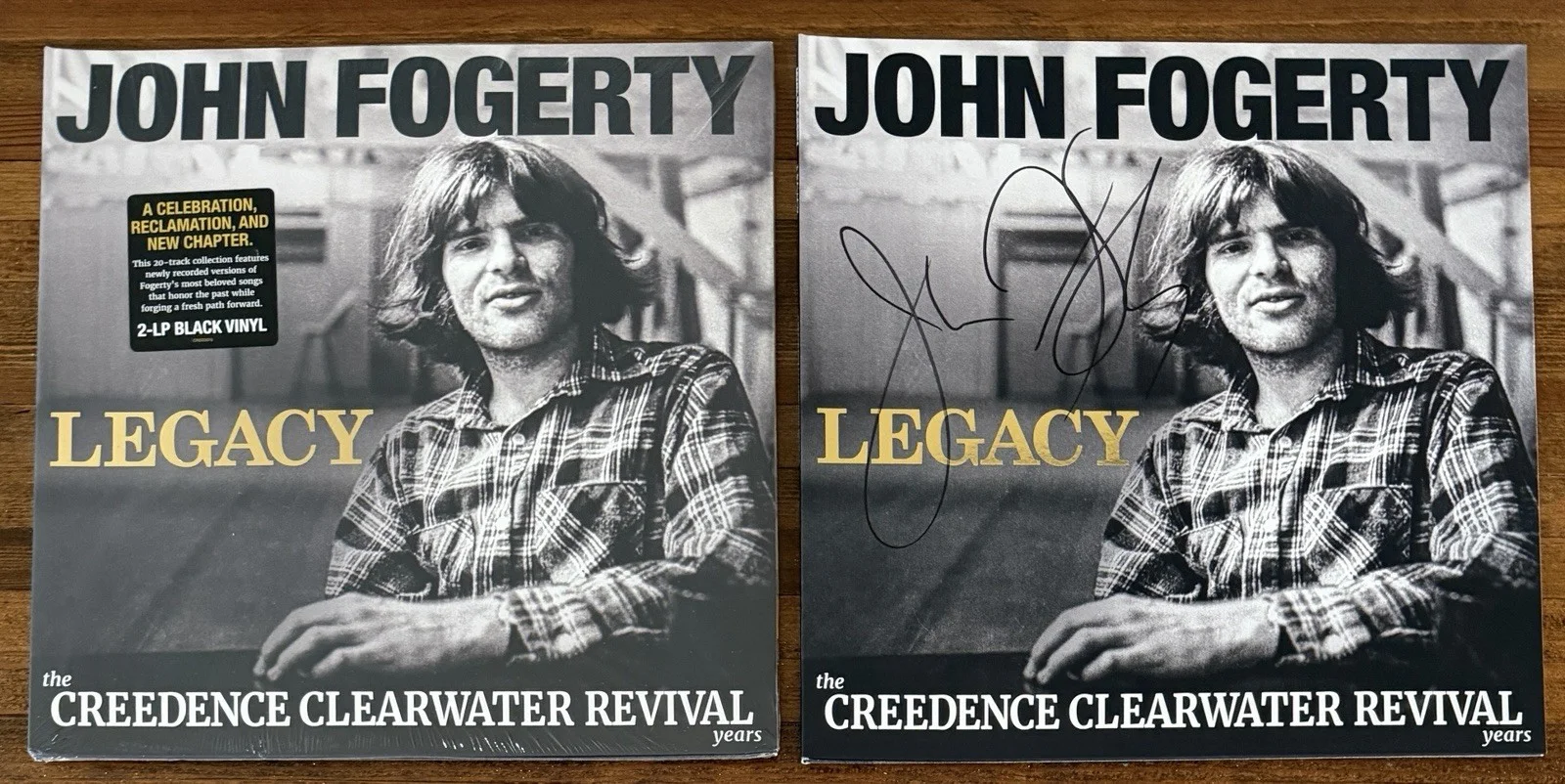 JOHN FOGERTY SIGNED LEGACY VINYL CREEDENCE CLEARWATER REVIVAL BECKETT BAS COA, изображение 4