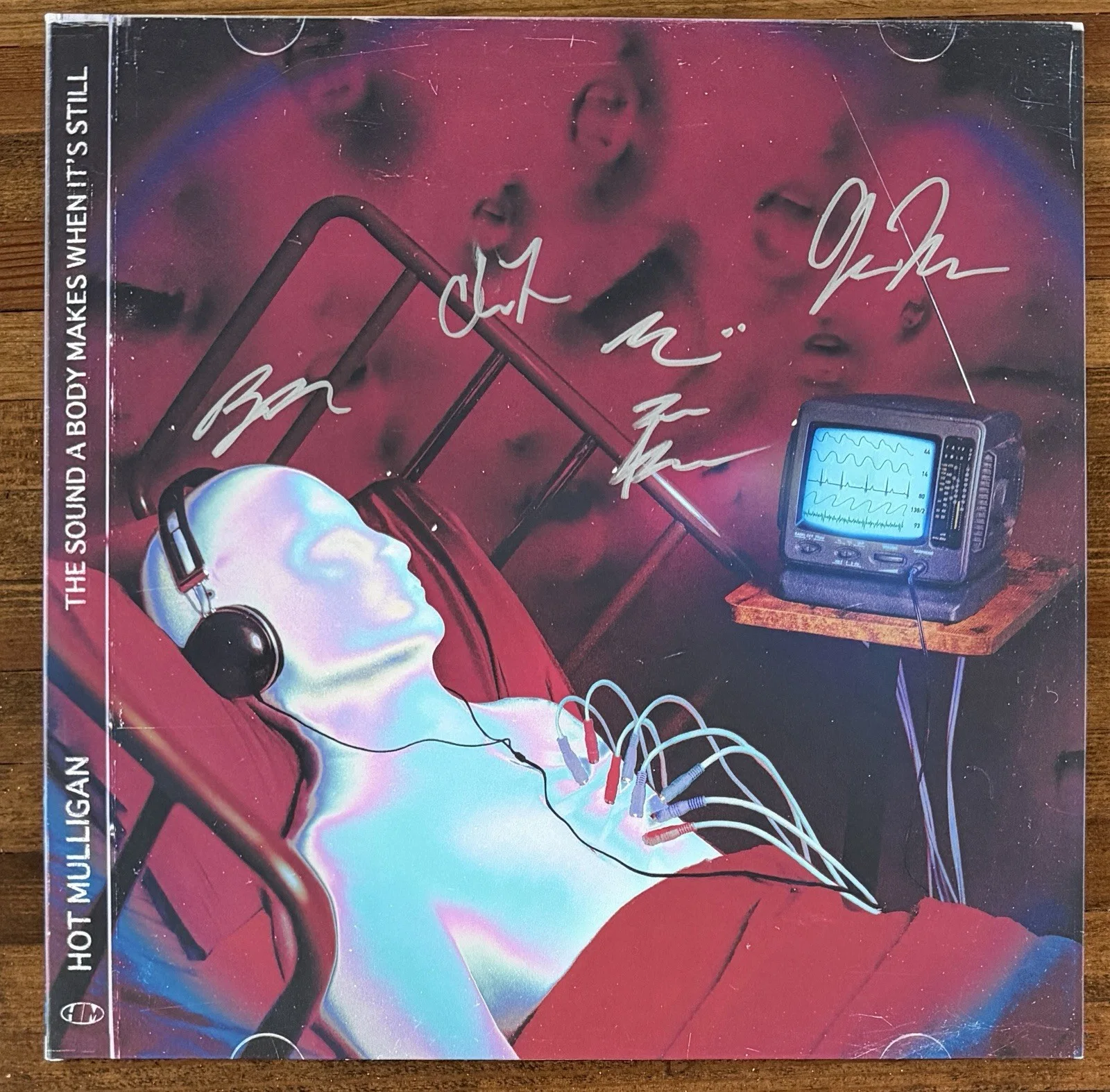 BAND SIGNED HOT MULLIGAN THE SOUND A BODY MAKES WHEN STILL VINYL BECKETT BAS COA, image 2