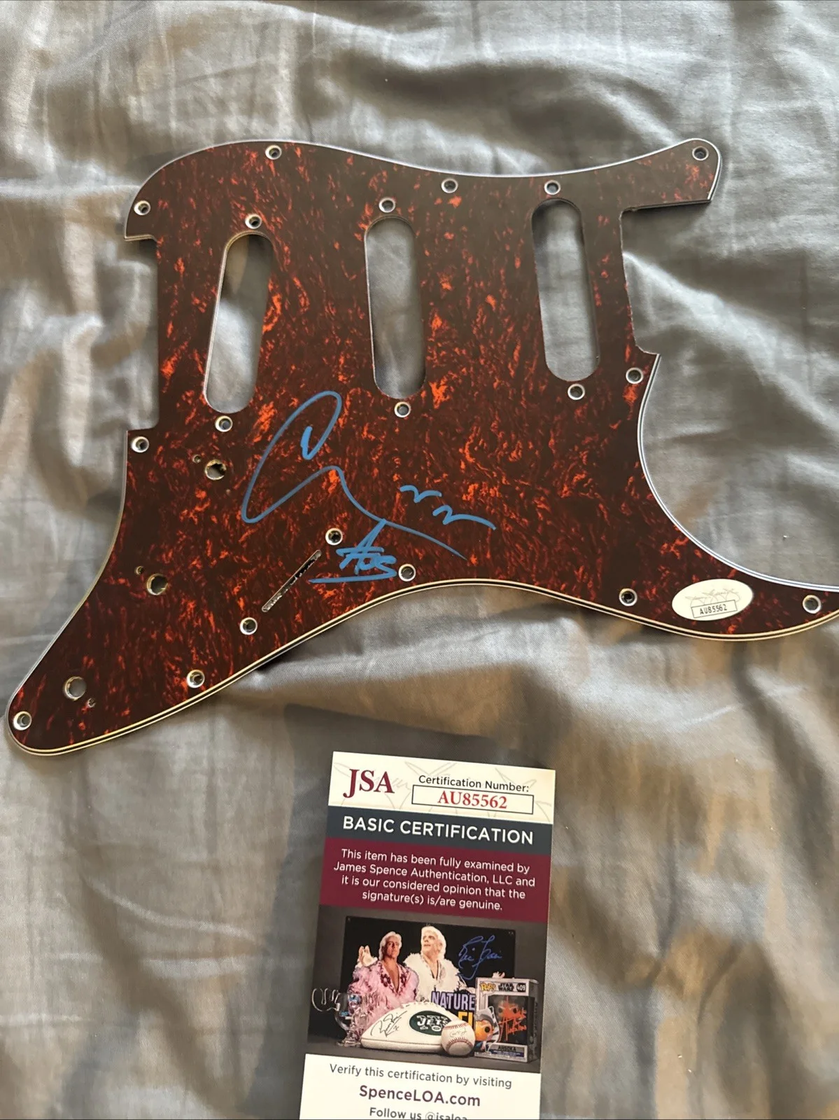 Mike Score Signed Autographed Pickguard A Flock Of Seagulls I Ran JSA Certified, image 3