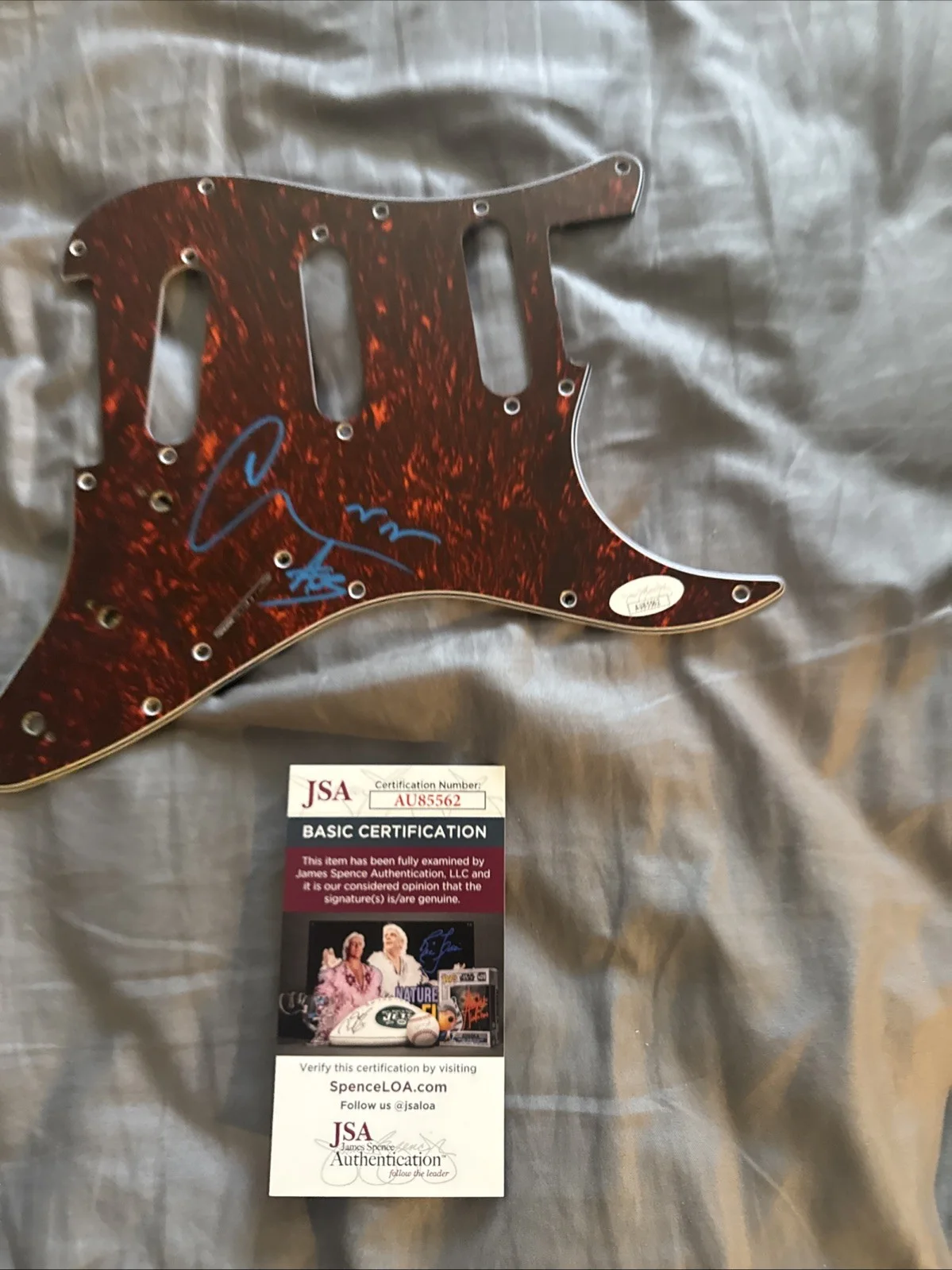 Mike Score Signed Autographed Pickguard A Flock Of Seagulls I Ran JSA Certified, image 5