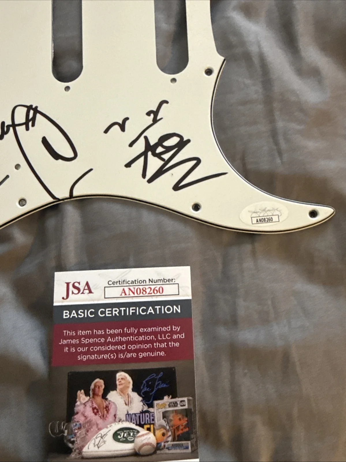Mike Score Signed Autographed Pickguard A Flock Of Seagulls I Ran JSA Certified, image 3