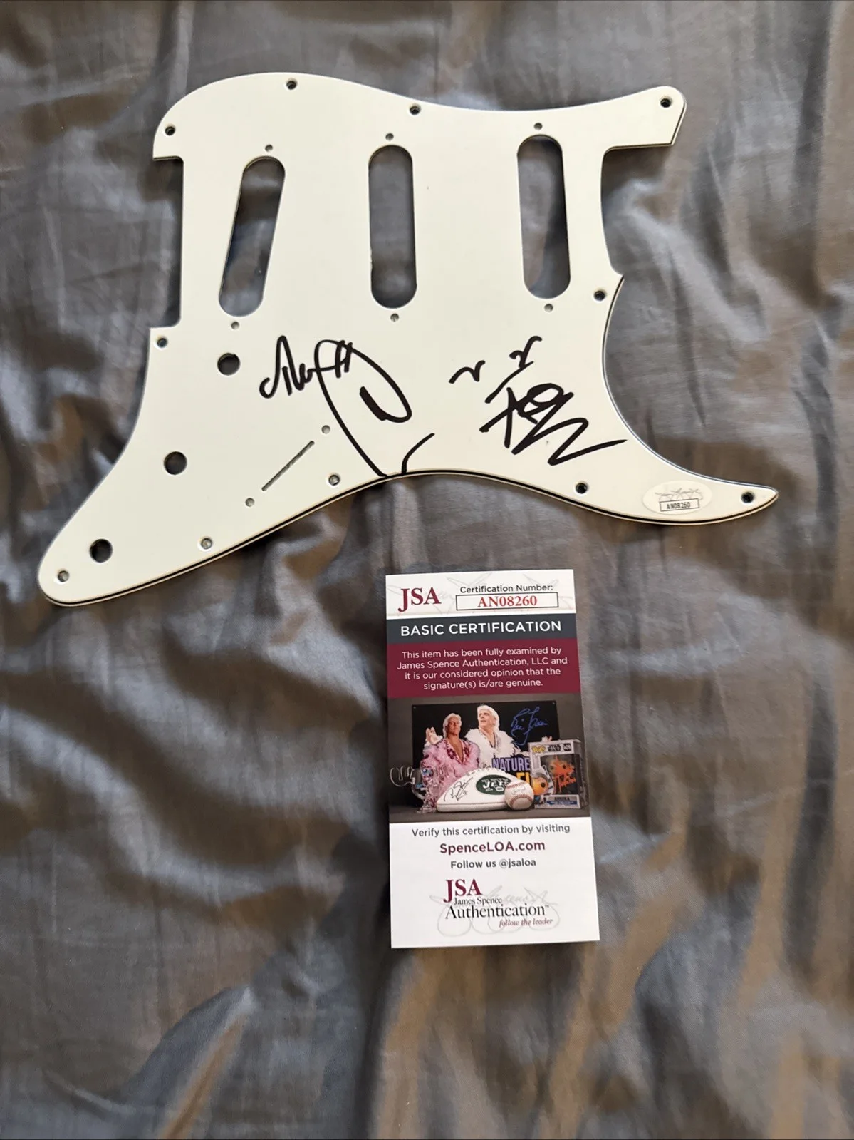 Mike Score Signed Autographed Pickguard A Flock Of Seagulls I Ran JSA Certified, image 4