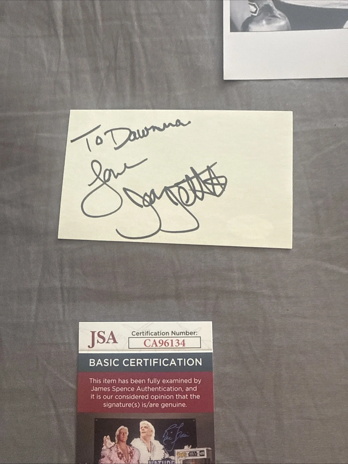 Deborah Harry and Joan Jett signed index cards Jsa certified The Runaways, изображение 3