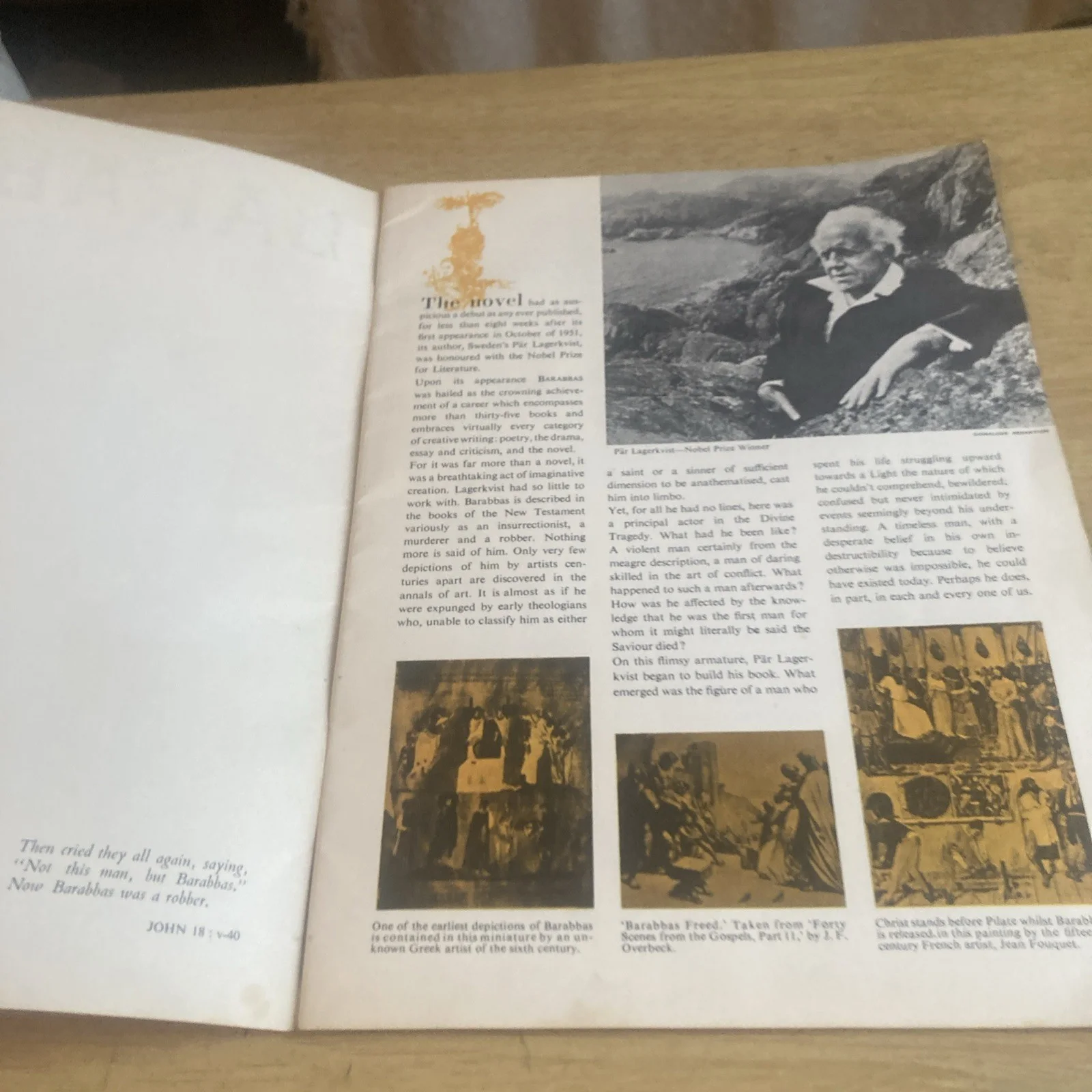 'Barabbas' film 1960’s Vintage cinema Promotional Programme booklet, изображение 2