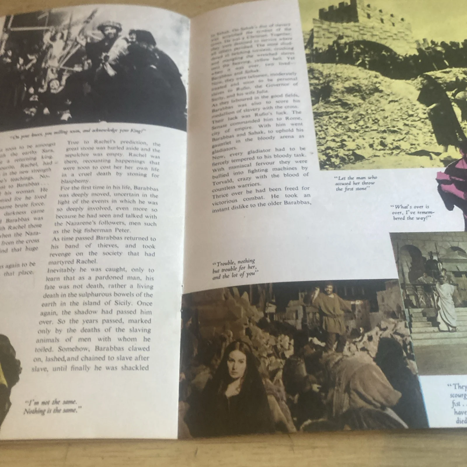 'Barabbas' film 1960’s Vintage cinema Promotional Programme booklet, изображение 4