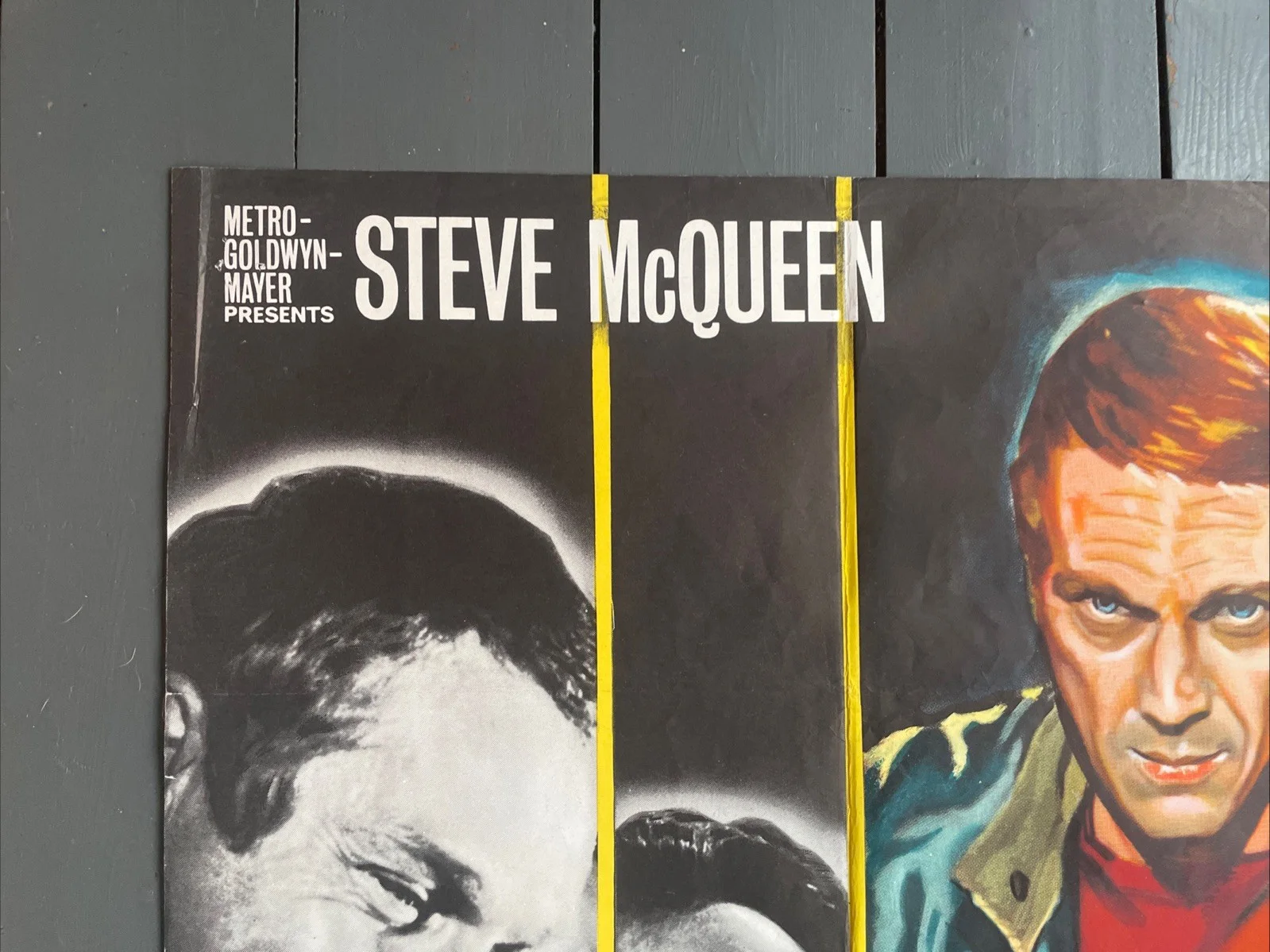 Original The Cincinnati Kid Steve McQueen Quad Poster 1965 Classic, изображение 2