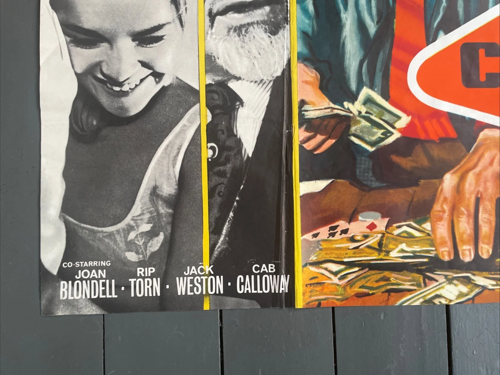 Original The Cincinnati Kid Steve McQueen Quad Poster 1965 Classic, изображение 3