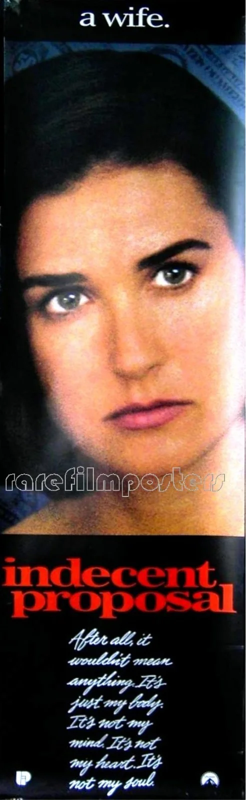 INDECENT PROPOSAL 1993 Robert Redford Demi Moore Harrelson 3 UK 20x60 POSTERS, изображение 2