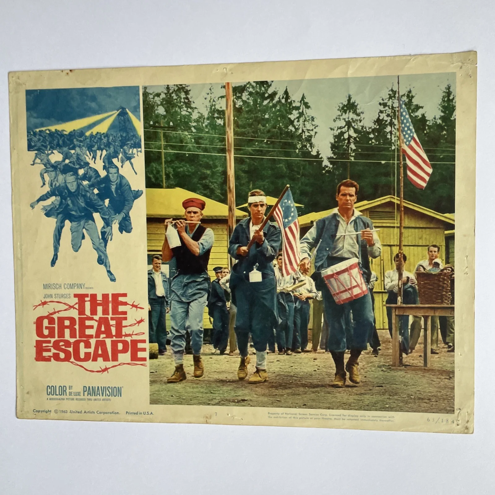 The Great Escape X8 Original USA FOH Lobby Cards Steve McQueen John Sturges 1963, изображение 2