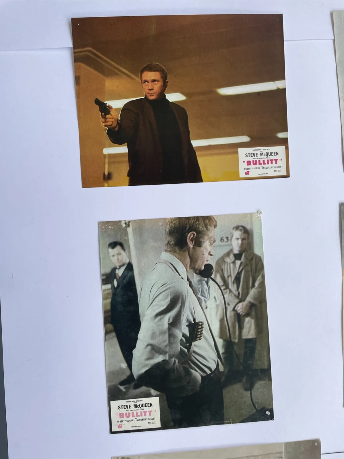 Bullitt French FOH Lobby Card Set. Many Bonus Cards! 17 In Total. Envelope Inc, изображение 3