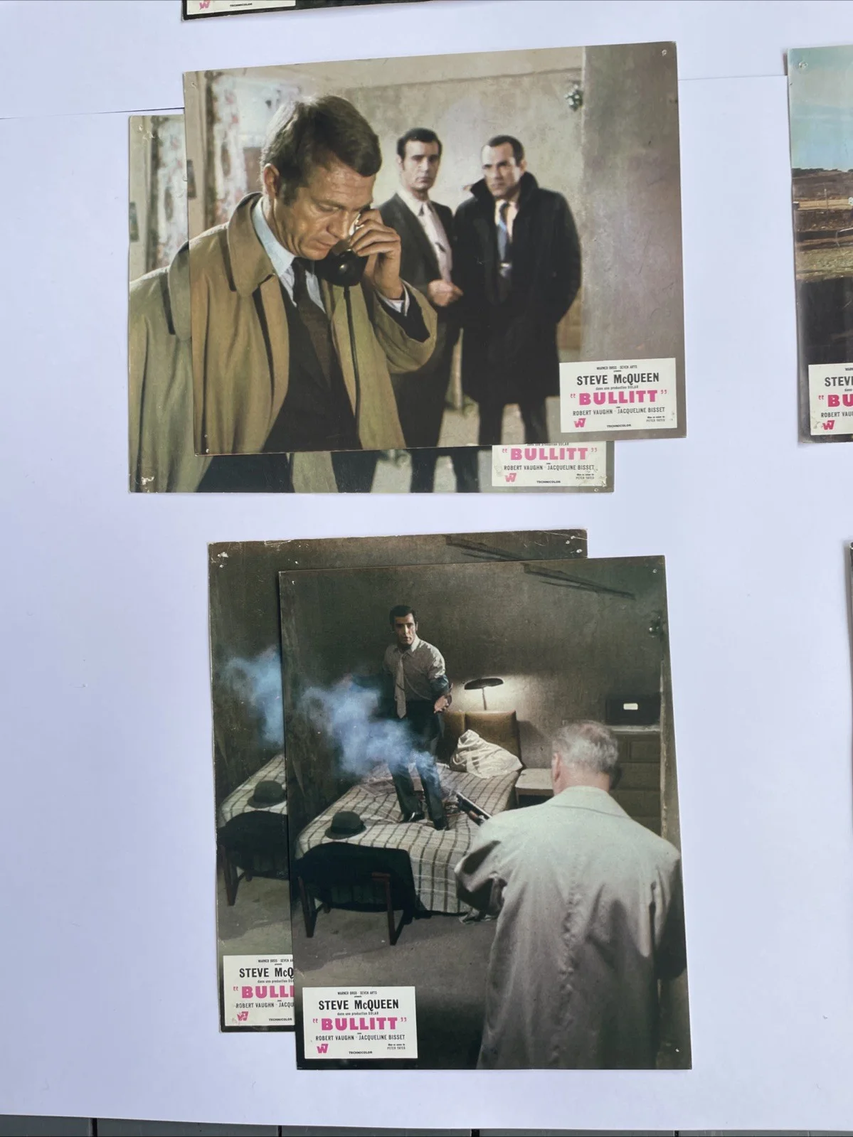 Bullitt French FOH Lobby Card Set. Many Bonus Cards! 17 In Total. Envelope Inc, изображение 4