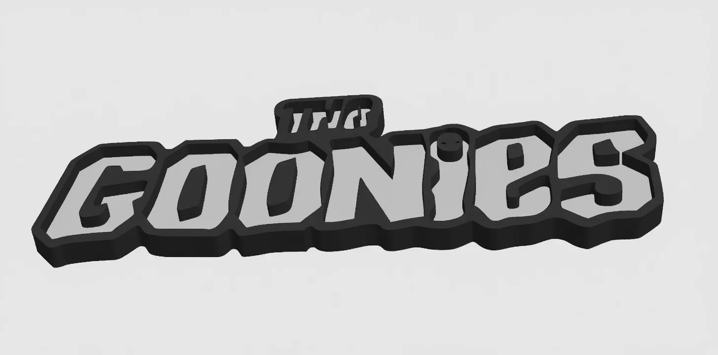 The Goonies Logo Sign Wall Art Shelf 3D Printed Collectable, изображение 2